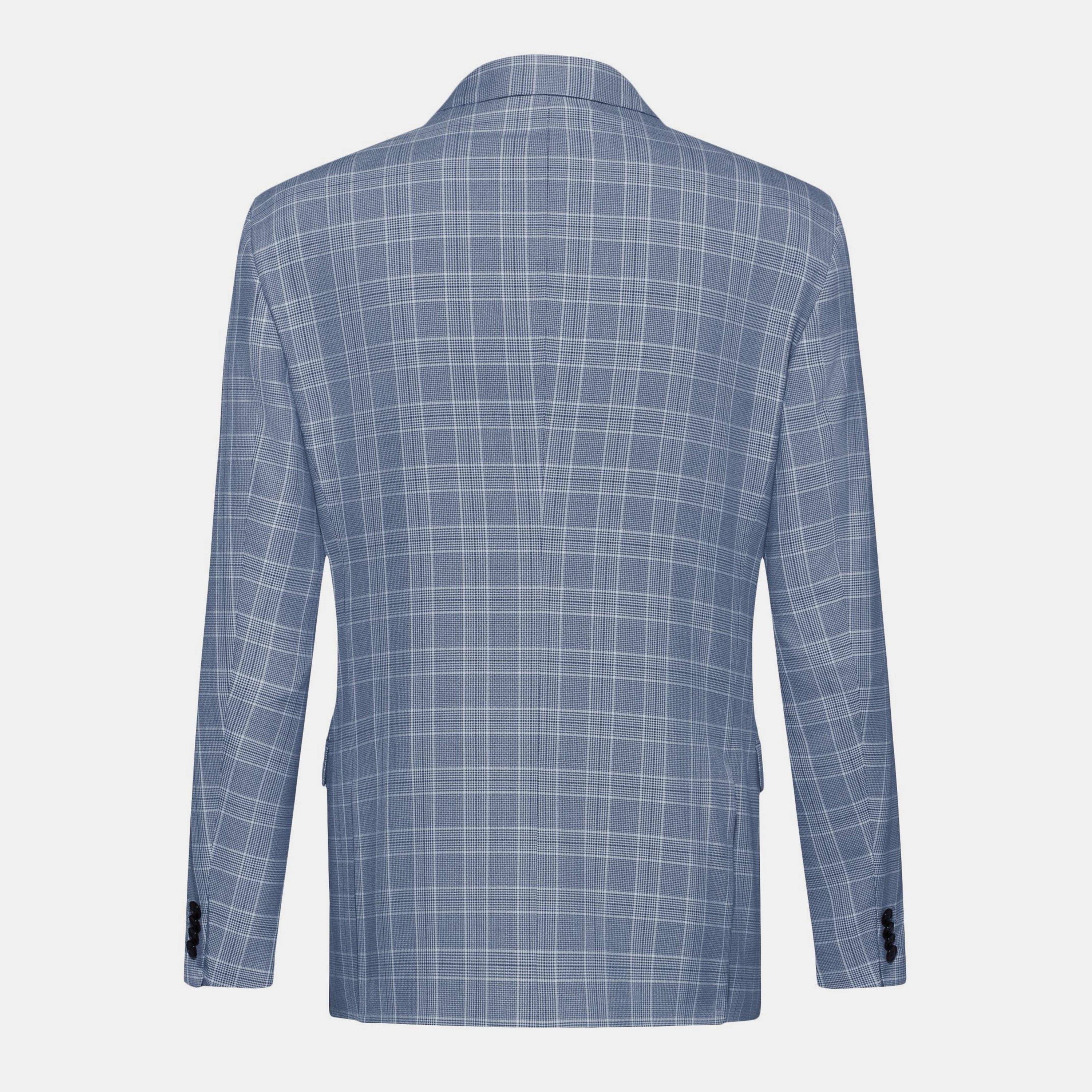 Light Blue - Hugo - Men's Herman194 Long Sleeve Zip Blazer - 2