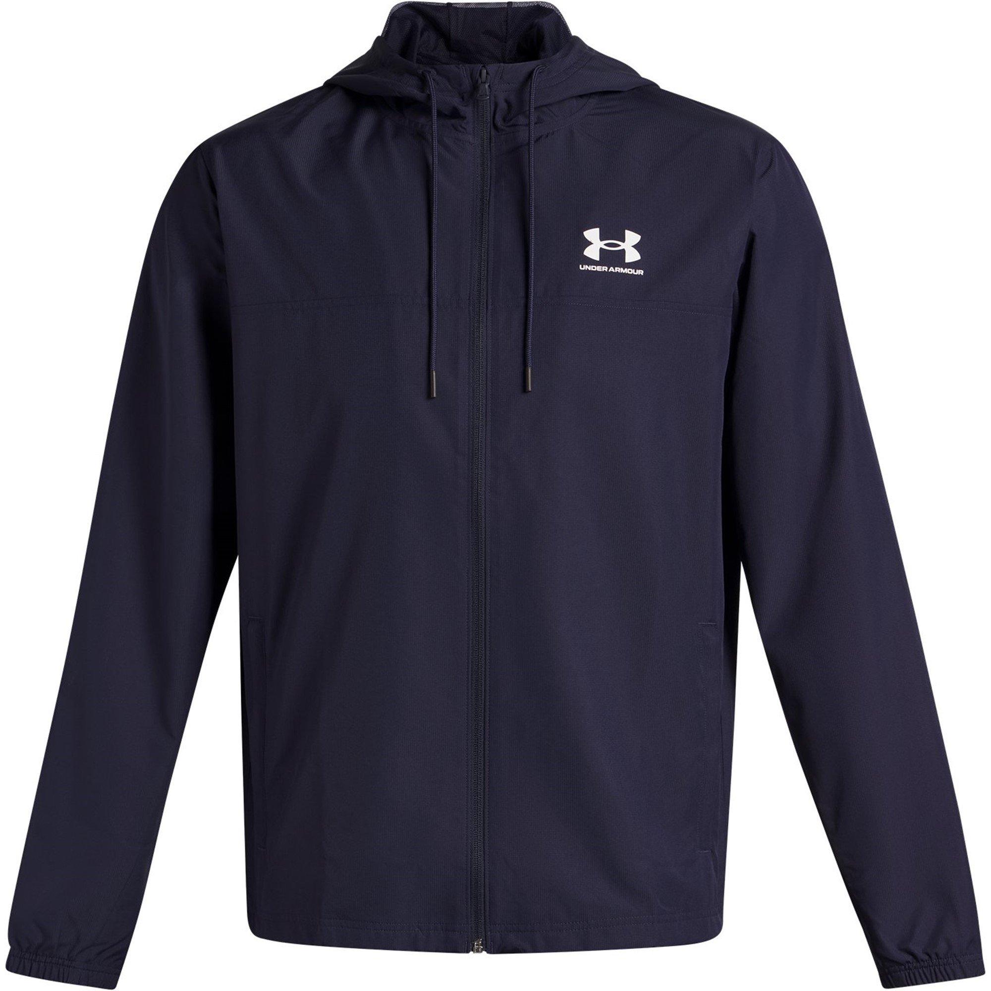 Under Armour Men's Sportstyle Water Resistant Wind Resistant Long Sleeve Windbreaker - Navy - XL