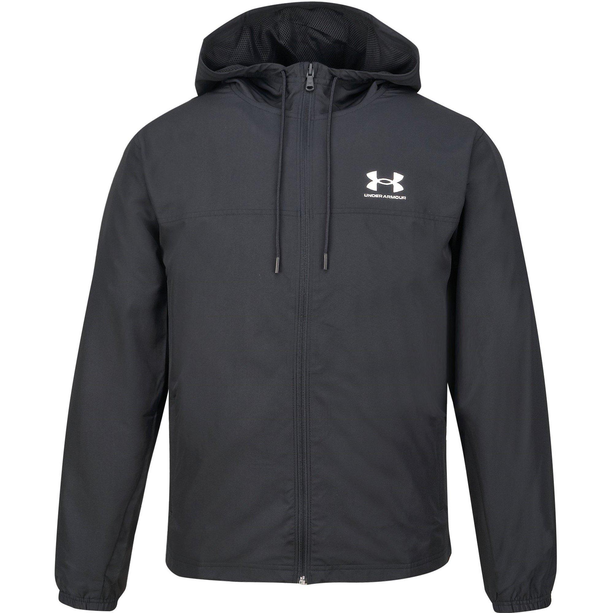 Triplo Nero - Under Armour - Men's Sportstyle Water Resistant Wind Resistant Long Sleeve Windbreaker - 1
