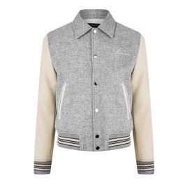 Amiri Bones Wool Varsity Jacket