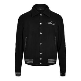 Amiri Bones Wool Varsity Jacket