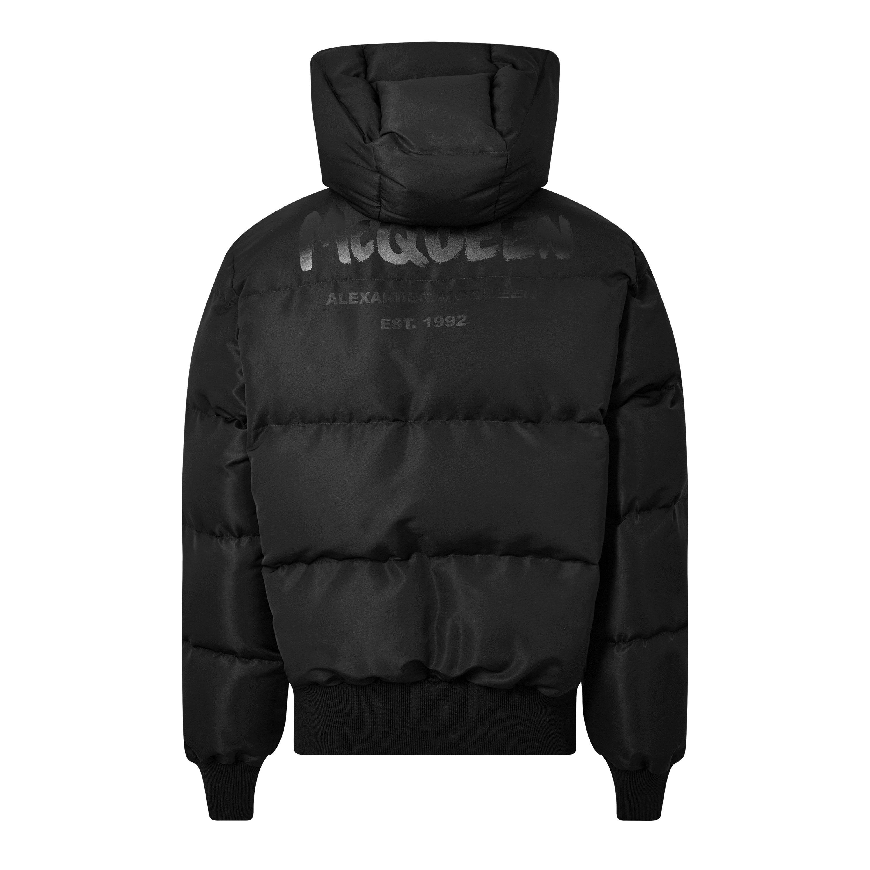 ★Alexander McQUEEN★コート Puffer★トープ★ Alexander McQueen Graffiti colorblocked puffer jacket