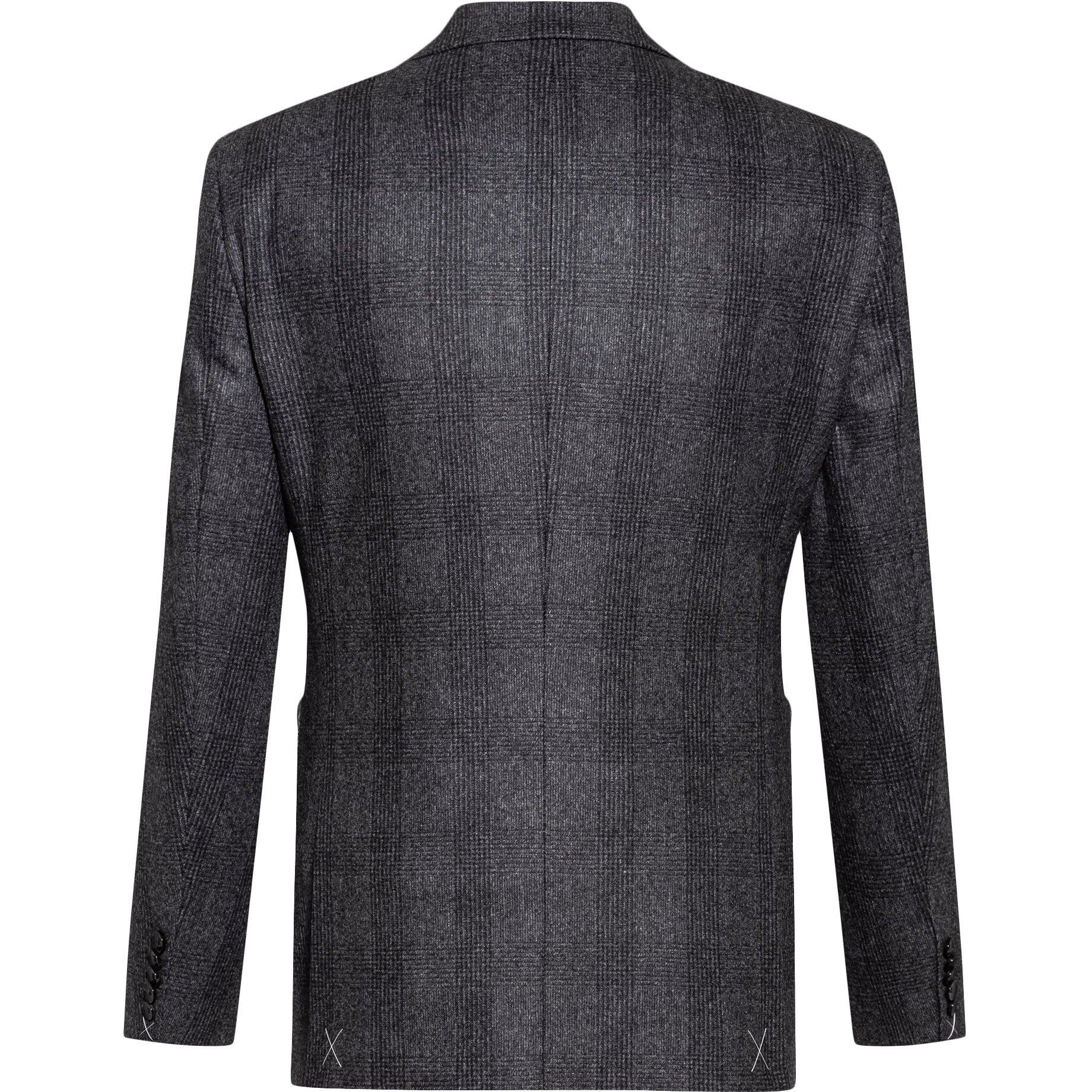 Medium Grey - Boss - Men's T Herwil  Black Long Sleeve Tailored Blazer - 2