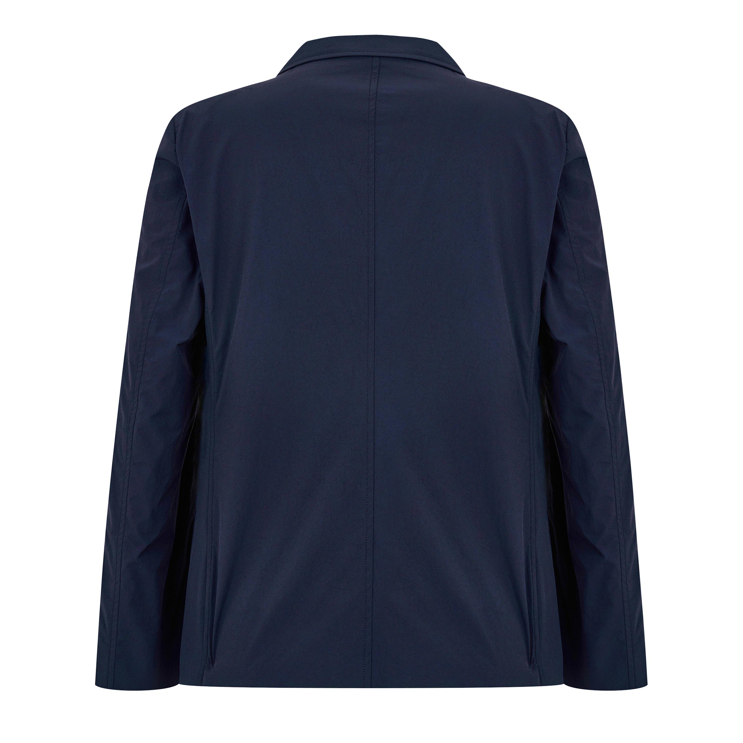 Night Blue - GIVENCHY - Men's Single Breasted Wool Mohair Peak Lapel Long Sleeve Standard Fit Blazer - 6