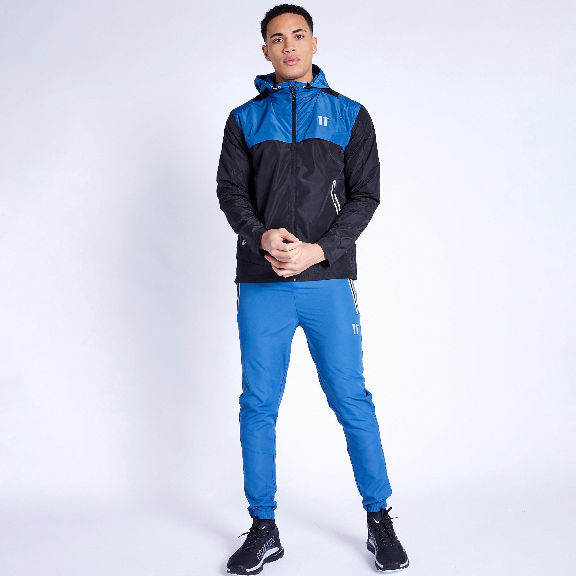 Sort/Stål Blå - 11 Degrees - Lithium Water Resistant Long Sleeve Rain Anorak - 4