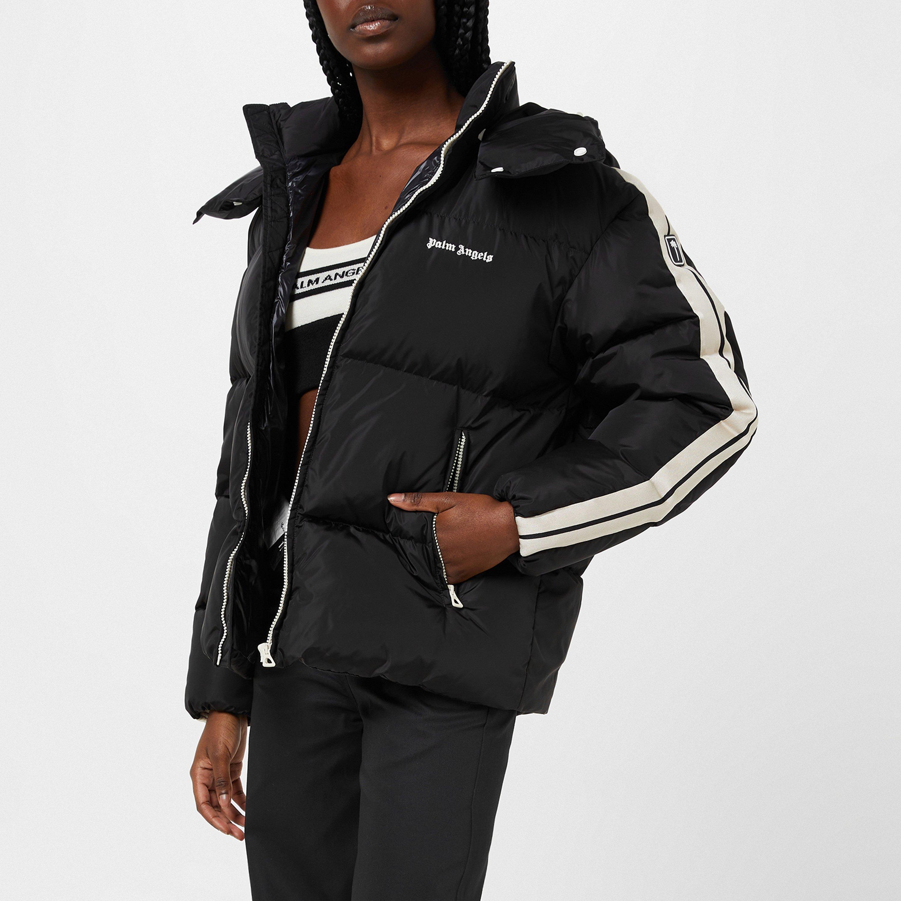 【PALM ANGELS】フードロゴ パファージャケット Palm Angels | Hood Logo Puffer Jacket | Short Puffer Jackets