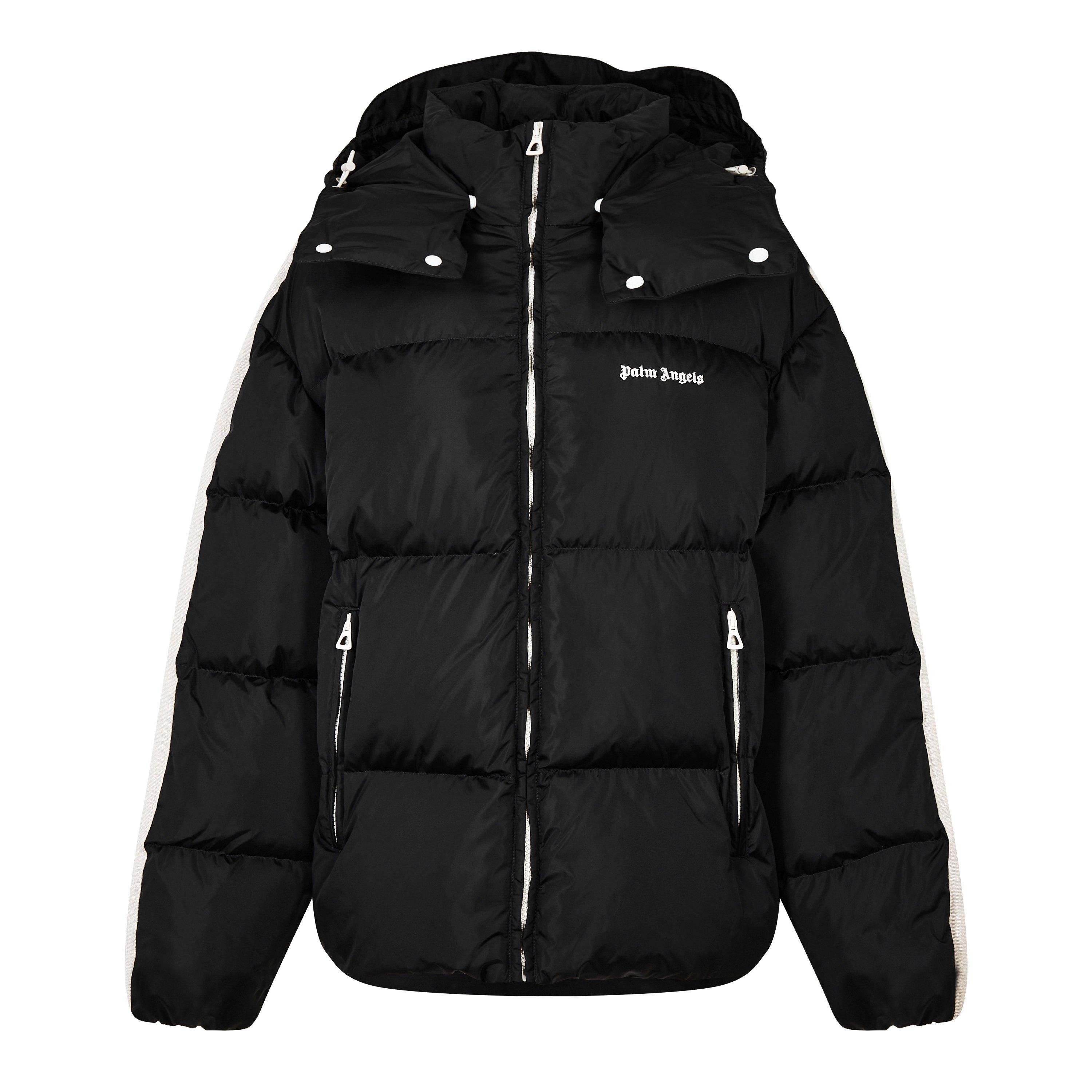 【PALM ANGELS】フードロゴ パファージャケット Palm Angels | Hood Logo Puffer Jacket | Short Puffer Jackets