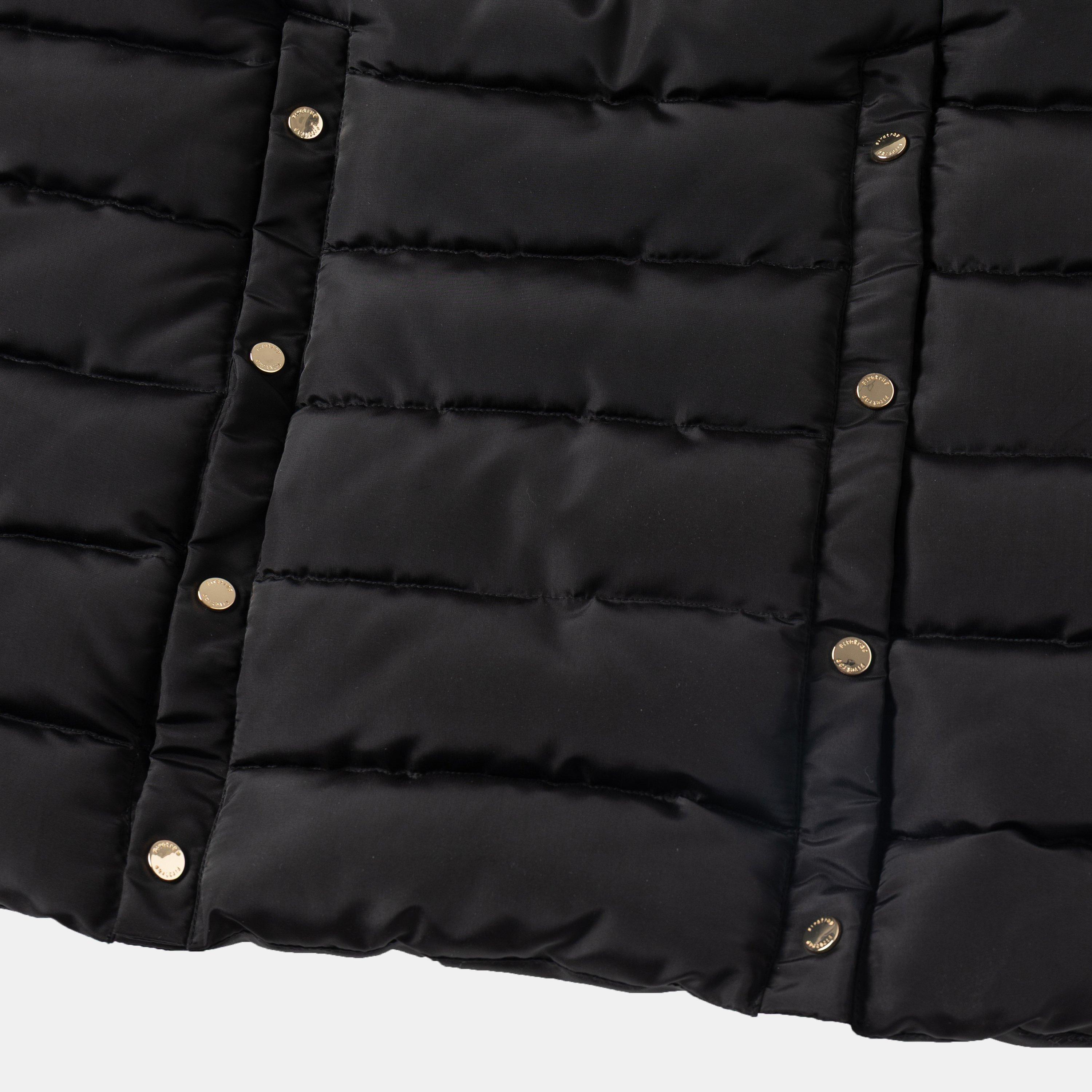 Black - Firetrap - Womens Longline Belted Hooded Long Sleeve Puffer Jacket - 7