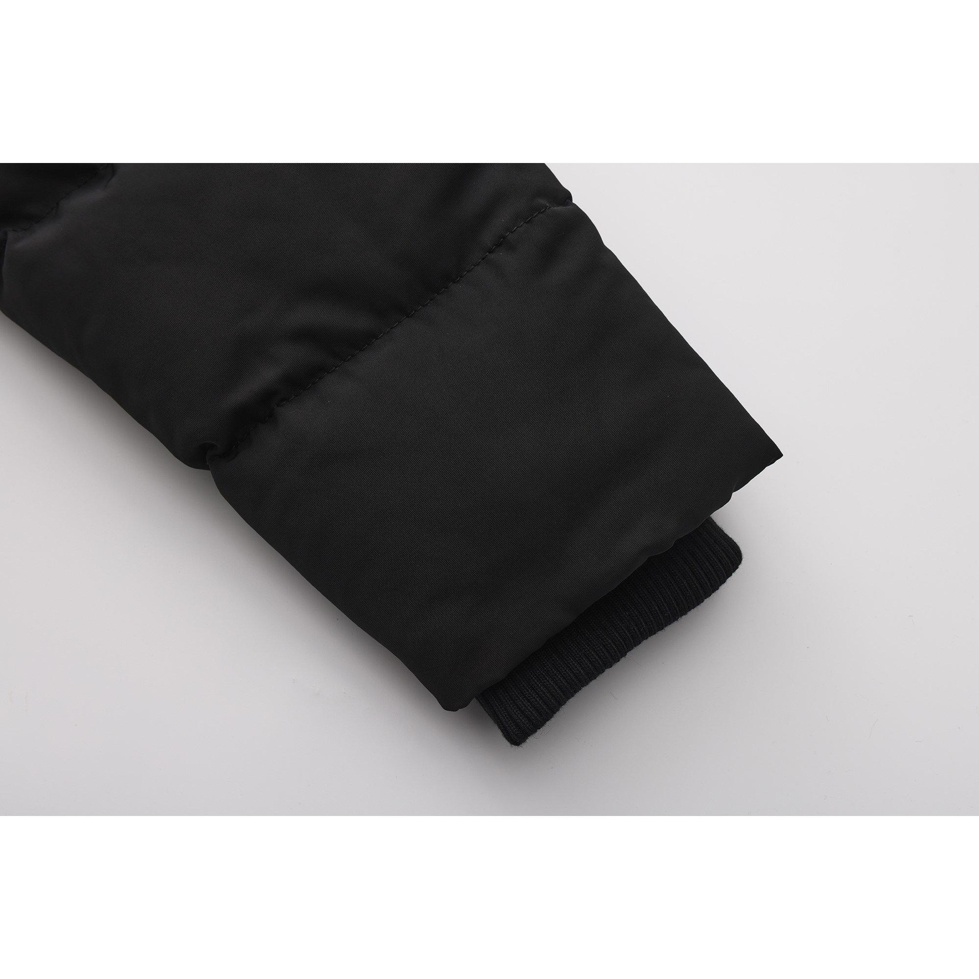 Schwarz - SoulCal - Water Resistant Faux Fur Trim Windproof Long Sleeve Puffer Jacket - 7