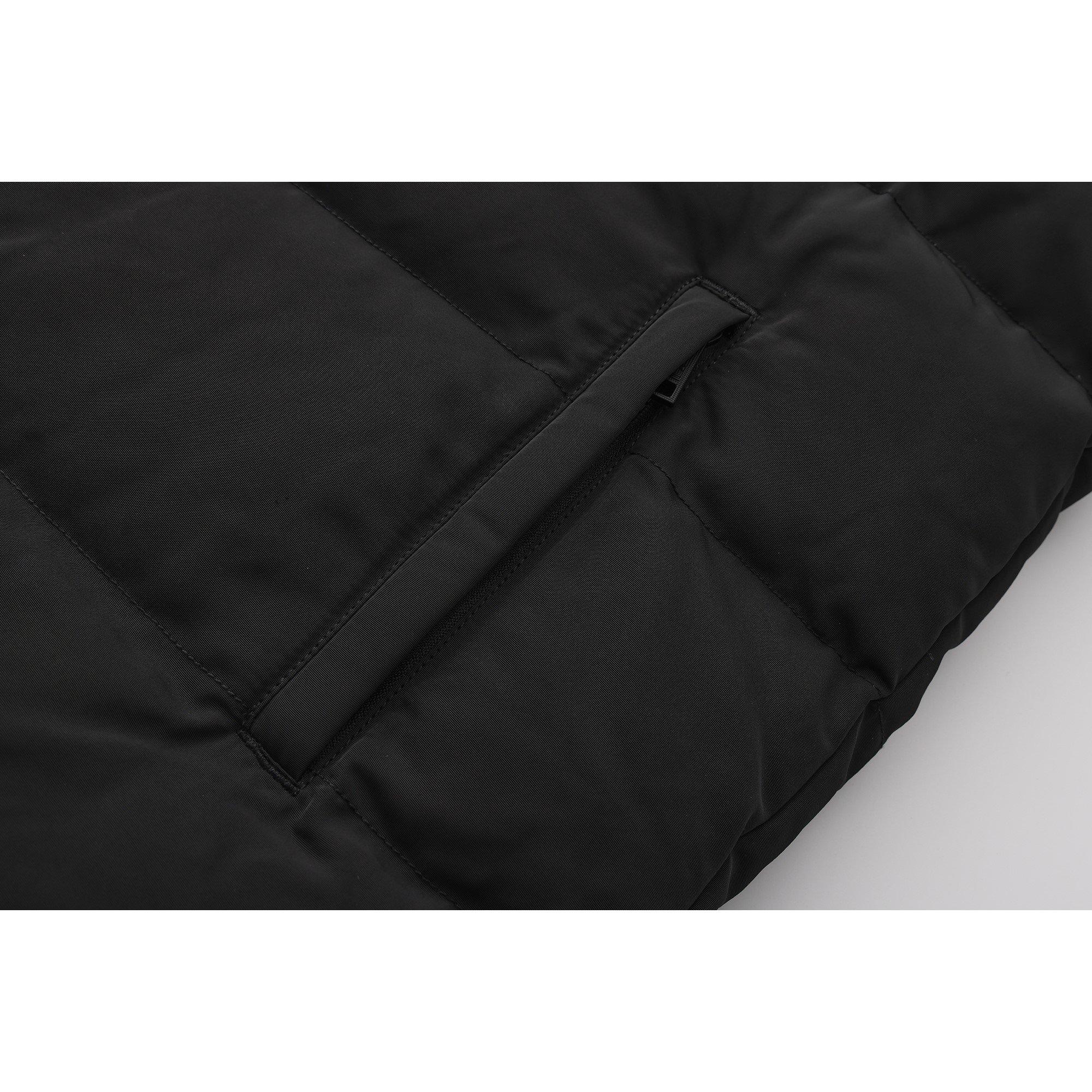 Schwarz - SoulCal - Water Resistant Faux Fur Trim Windproof Long Sleeve Puffer Jacket - 8