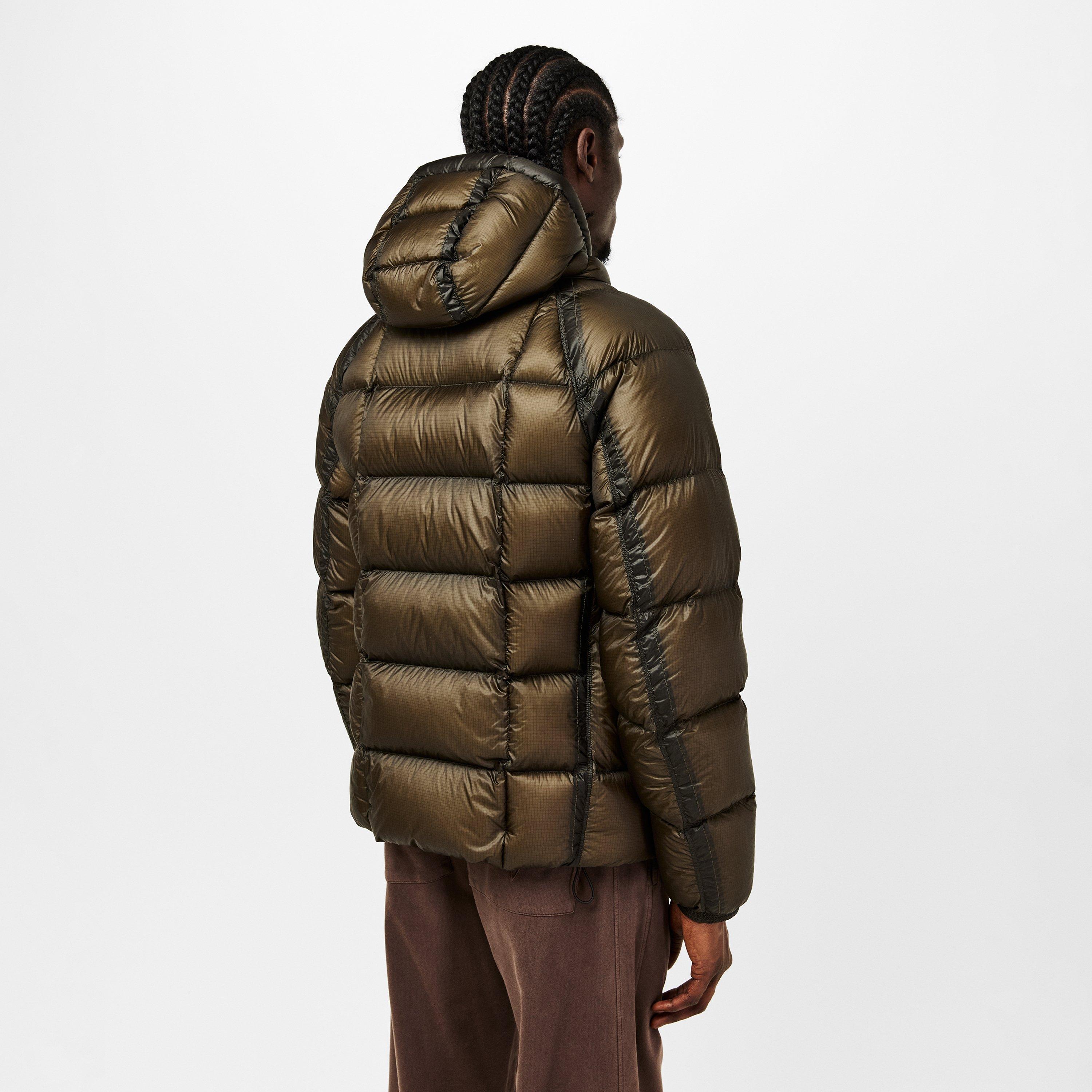 Grape Leaf 674 - CP Company - Men's D.D. Shell Water Resistant Windproof Duck Down Long Sleeve Short Puffer Jacket - 4