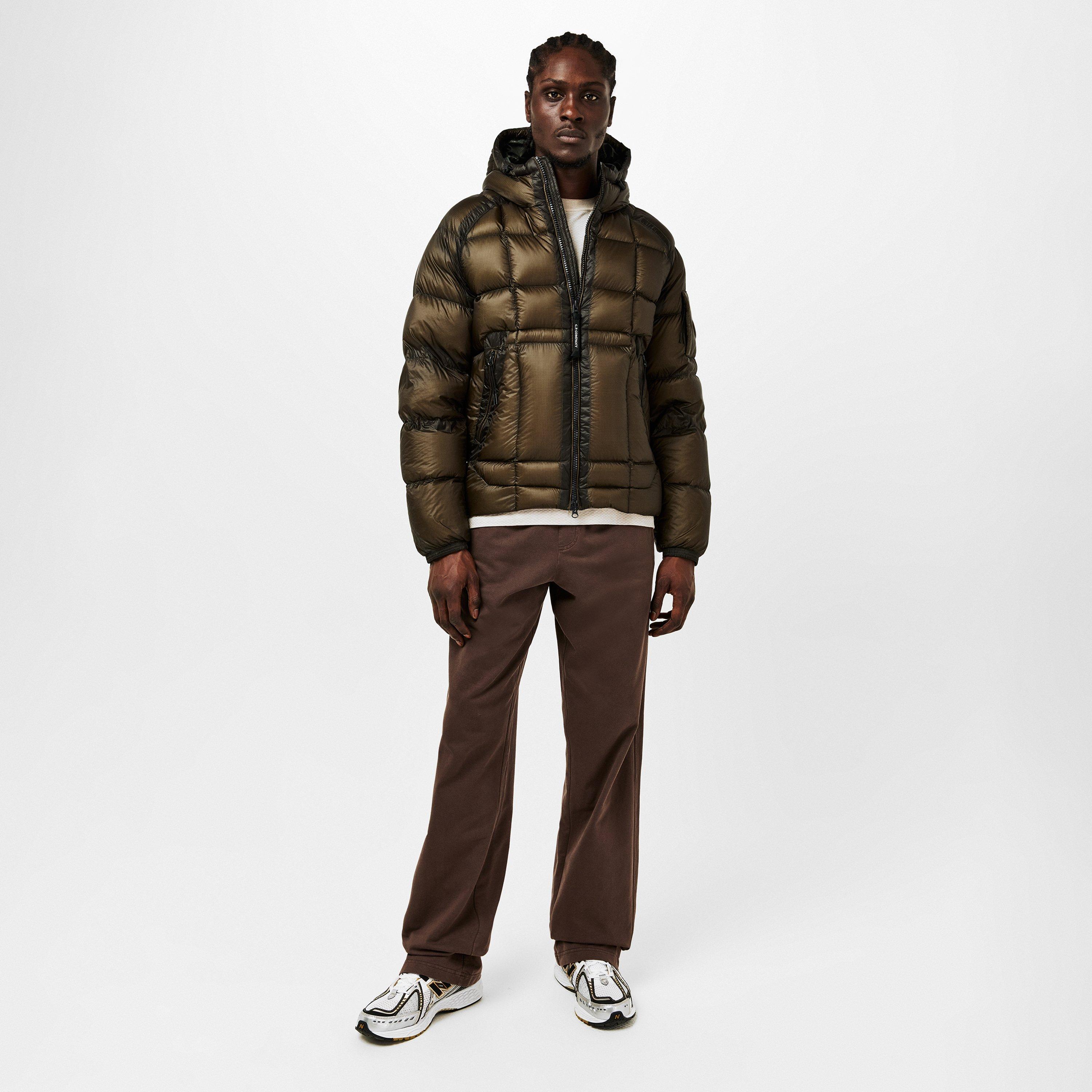 Grape Leaf 674 - CP Company - Men's D.D. Shell Water Resistant Windproof Duck Down Long Sleeve Short Puffer Jacket - 6