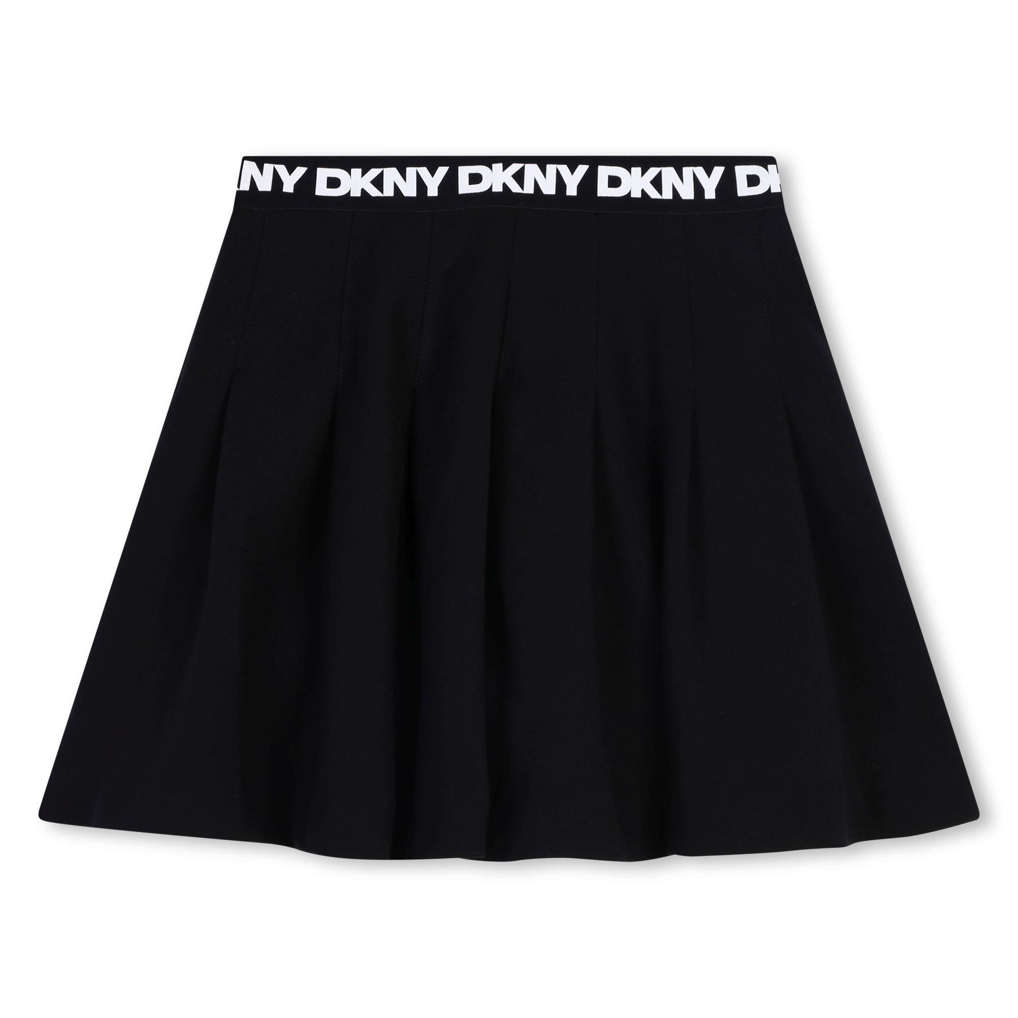 Preto 09B - DKNY - Kids' Logo Skater Mini Skirt - 1