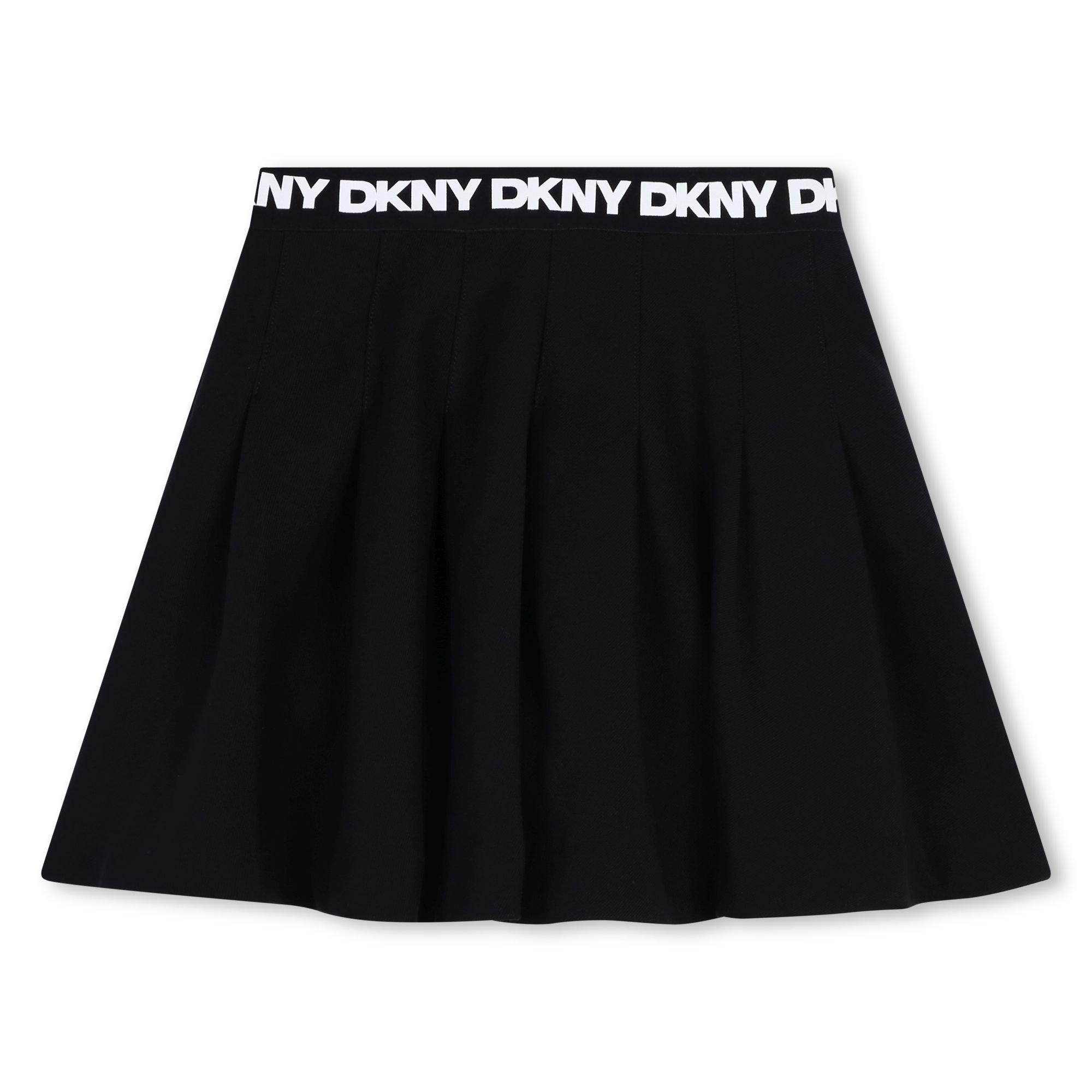 Preto 09B - DKNY - Kids' Logo Skater Mini Skirt - 2