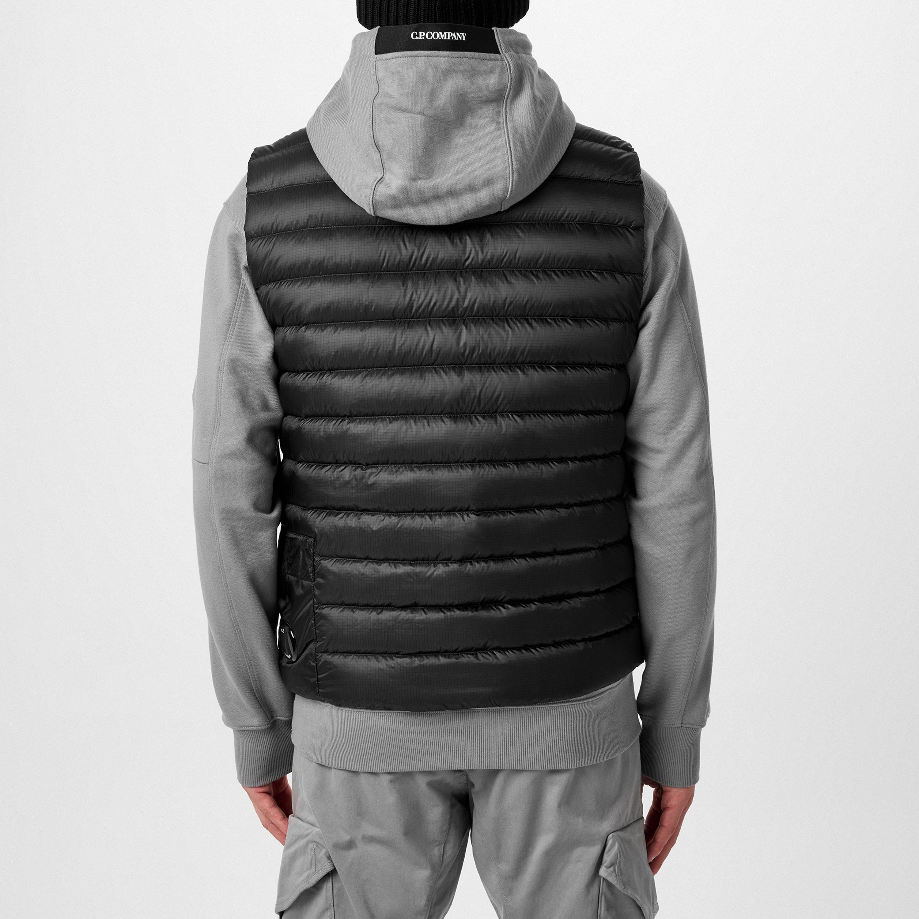 Black 999 - CP Company - Men's D.D. Shell Lens Down Sleeveless Gilet - 4