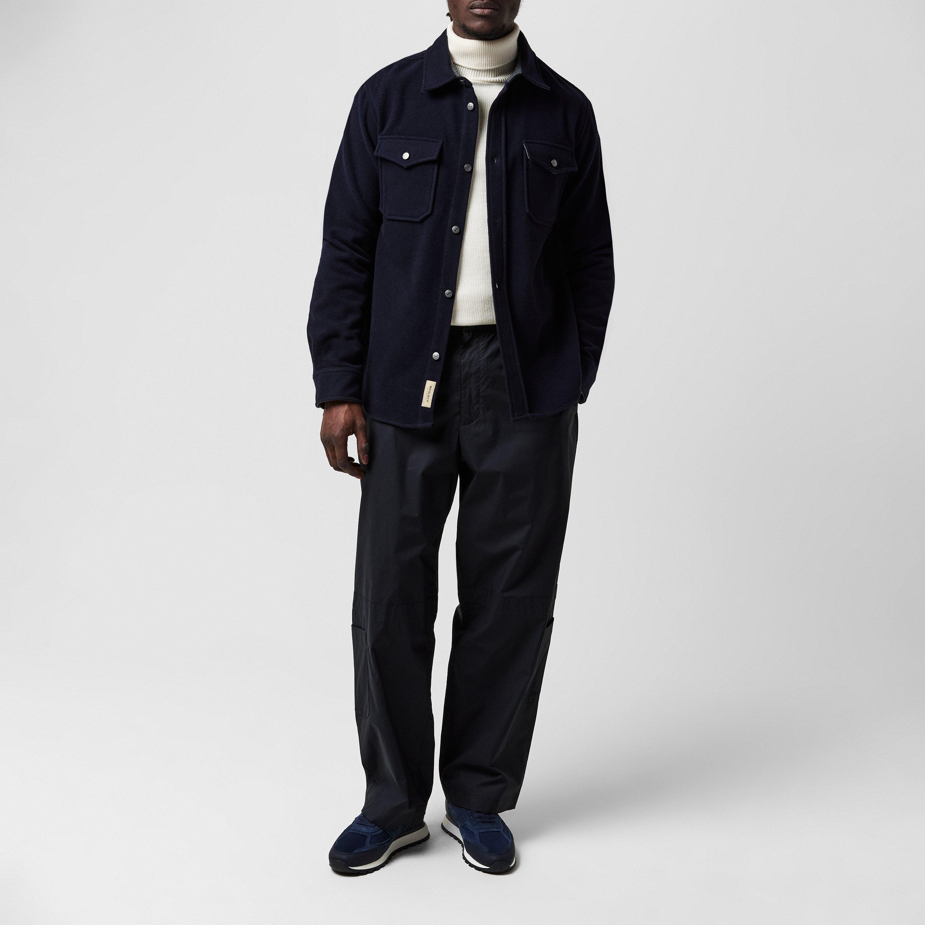 Melt Blue 3989 - Woolrich - Men's Alaskan Melton Unlined Wool Blend Overshirt - 6