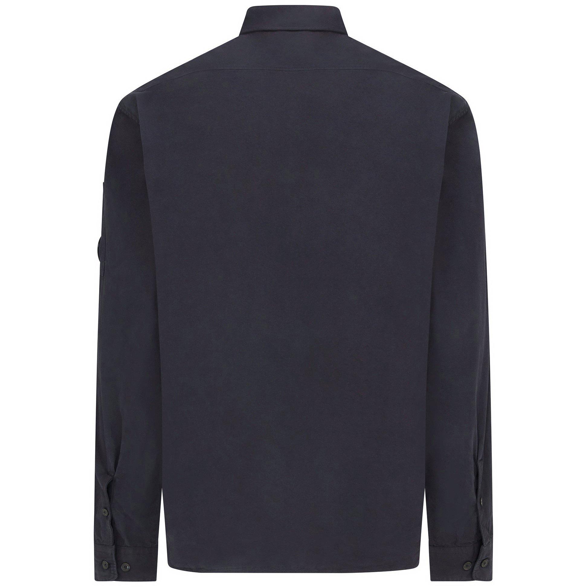 Black Sand 995 - CP Company - Men's Microreps Button Cotton Long Sleeve Overshirt - 2