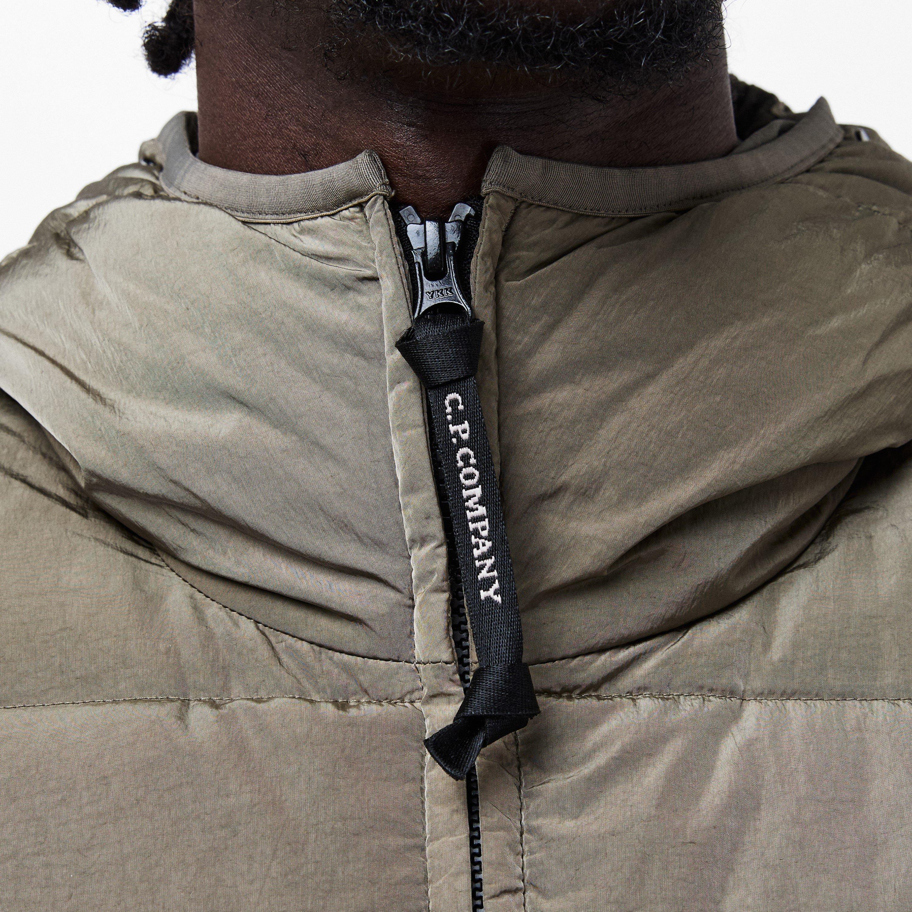 Walnut 359 - CP Company - Men's Chrome-R Goggle Duck Down Long Sleeve Short Puffer Jacket - 5