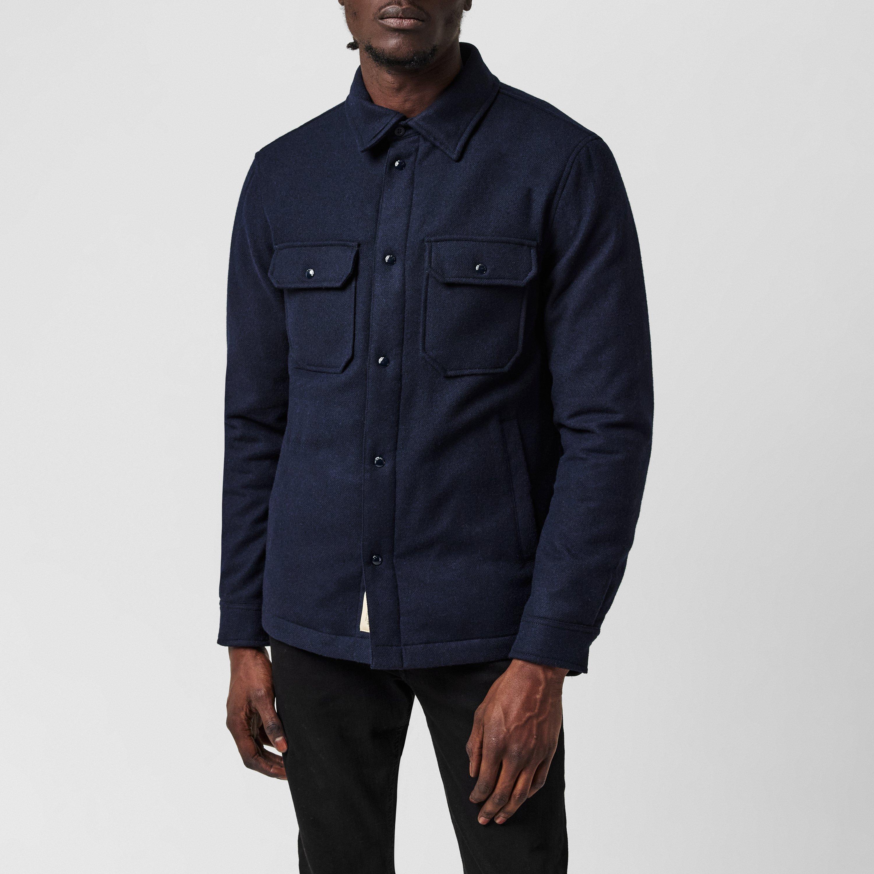 Men's Down Wool Overshirt