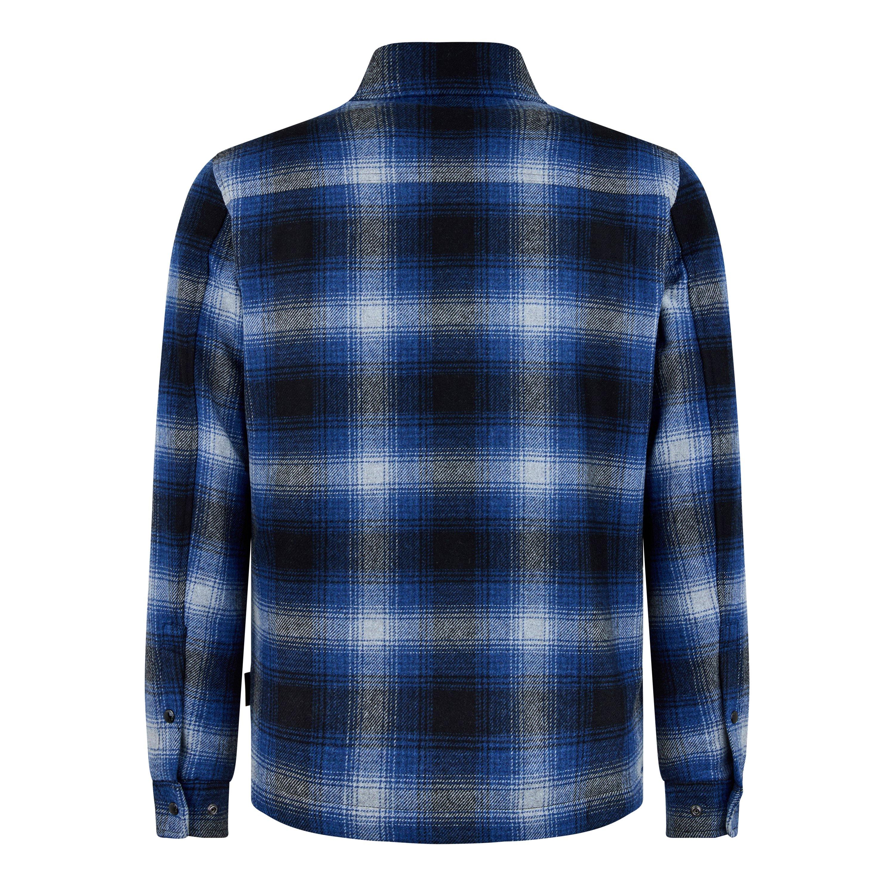 Medvl Blue 3914 - Woolrich - Men's Alaskan Wool Long Sleeve Overshirt - 8