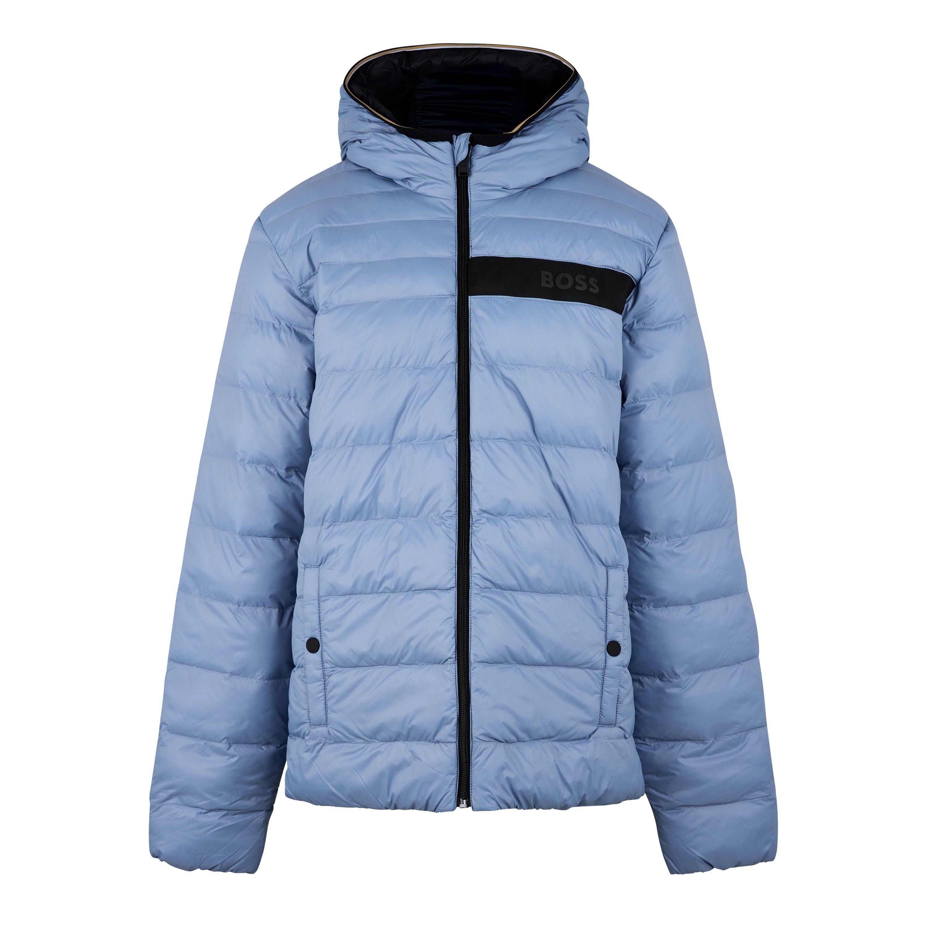Med Grey 049 - Boss - Kids' Reversible Lightweight Insulated Short Puffer Jacket - 1
