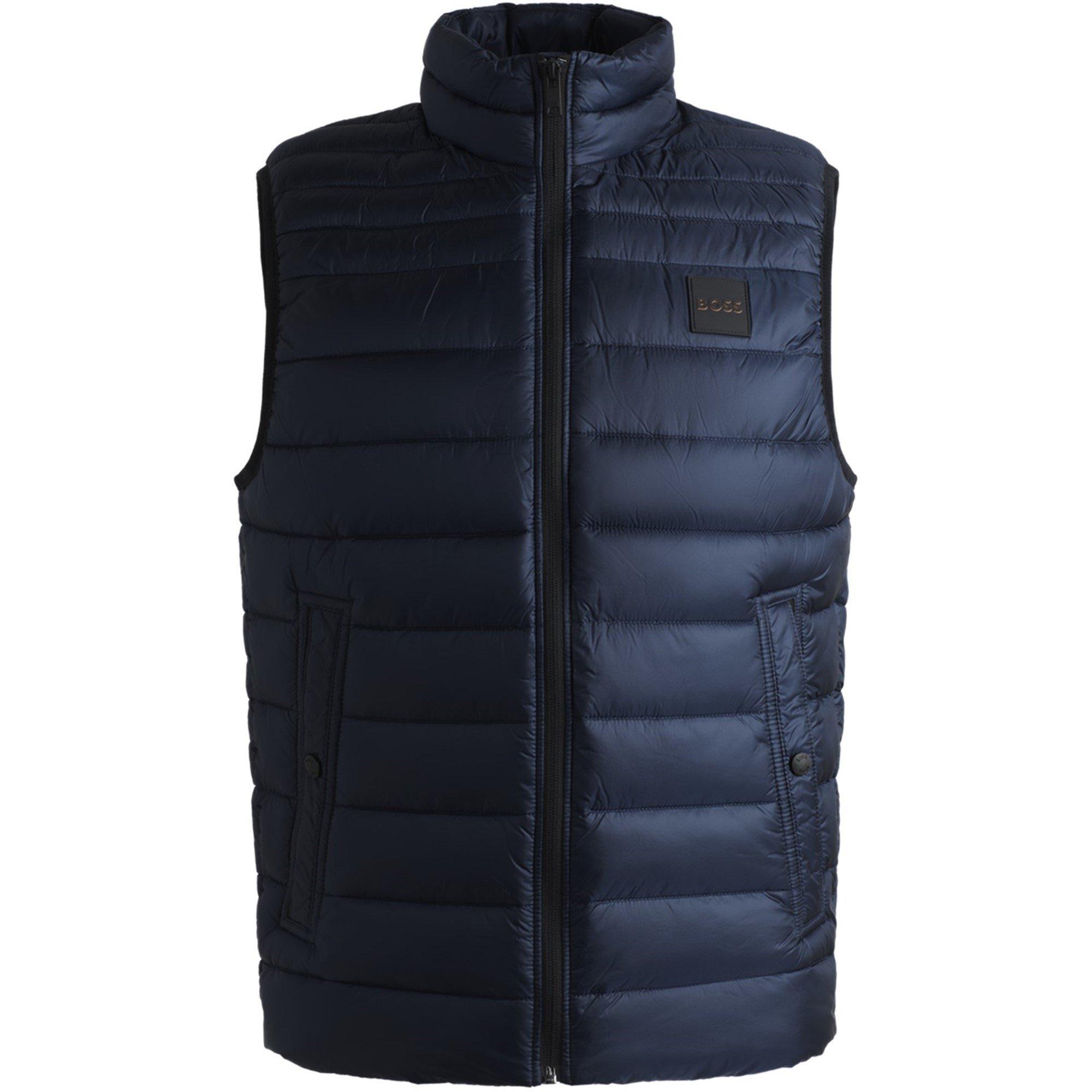 Dark Blue 404 - Boss - Men's Orange Water Repellent Sleeveless Gilet - 7