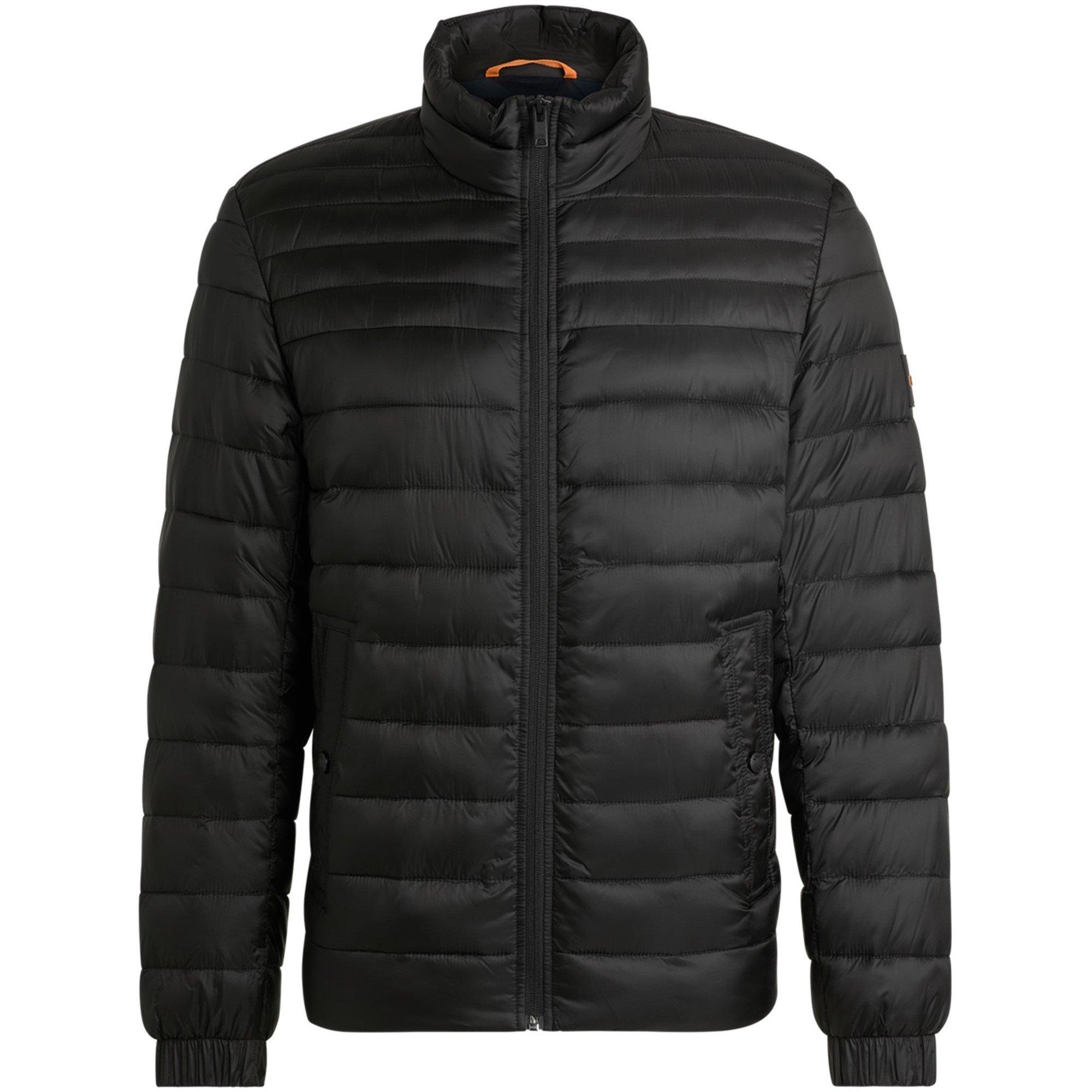 Black 001 - Boss - Mens BOSS ORANGE Oden Water-Repellent Padded Short Puffer Jacket