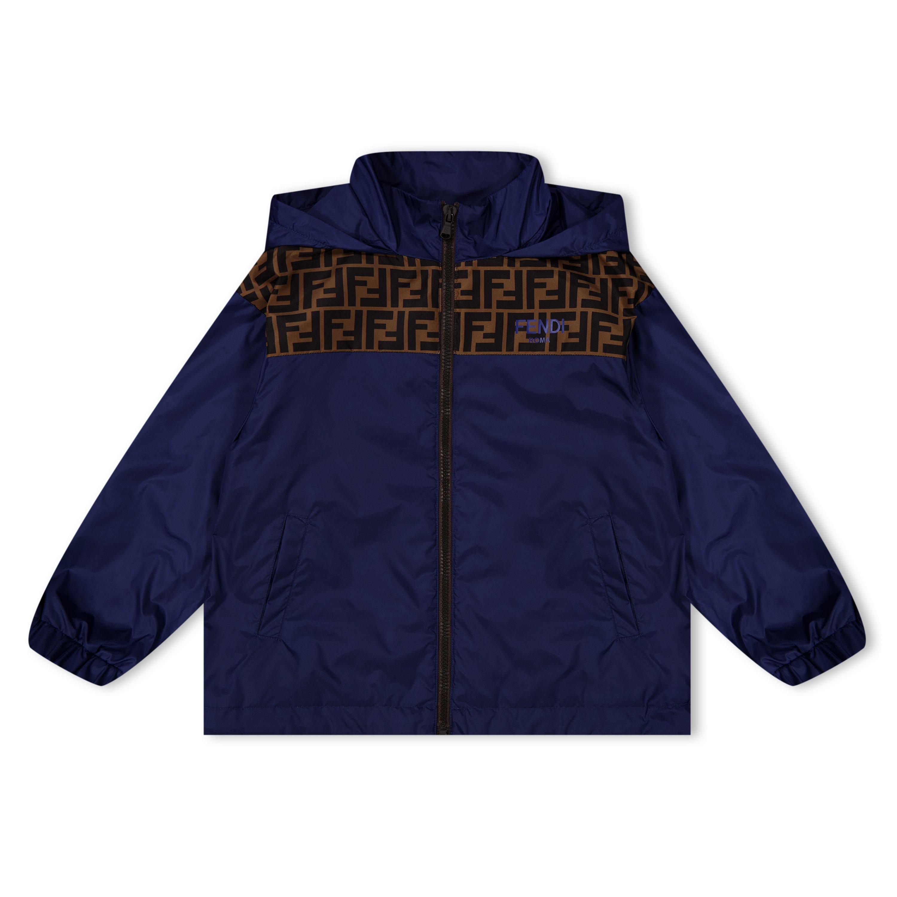 Yale F1I11 - Fendi - Kids' FF Hooded Long Sleeve Windbreaker - 1
