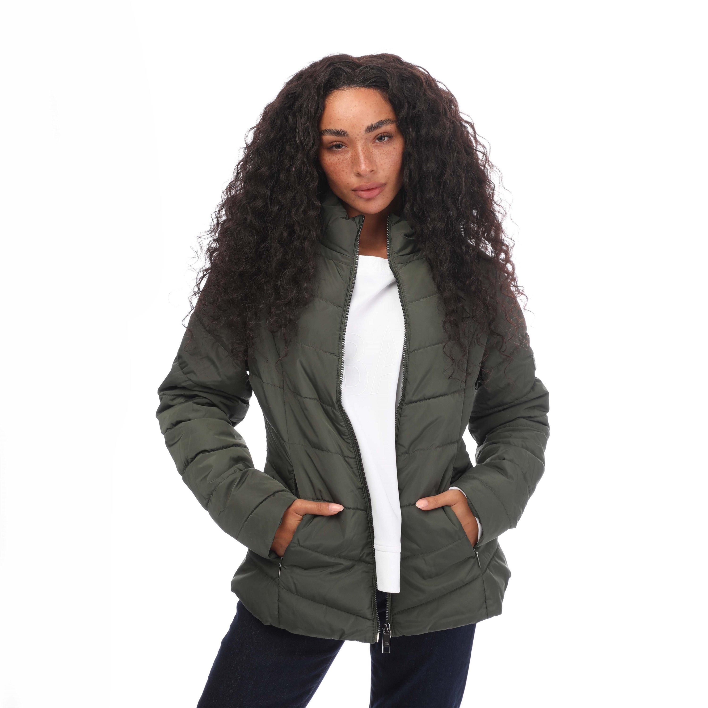 Khaki - Ted Baker - Women's Renika Quilted Short Puffer Jacket - 1