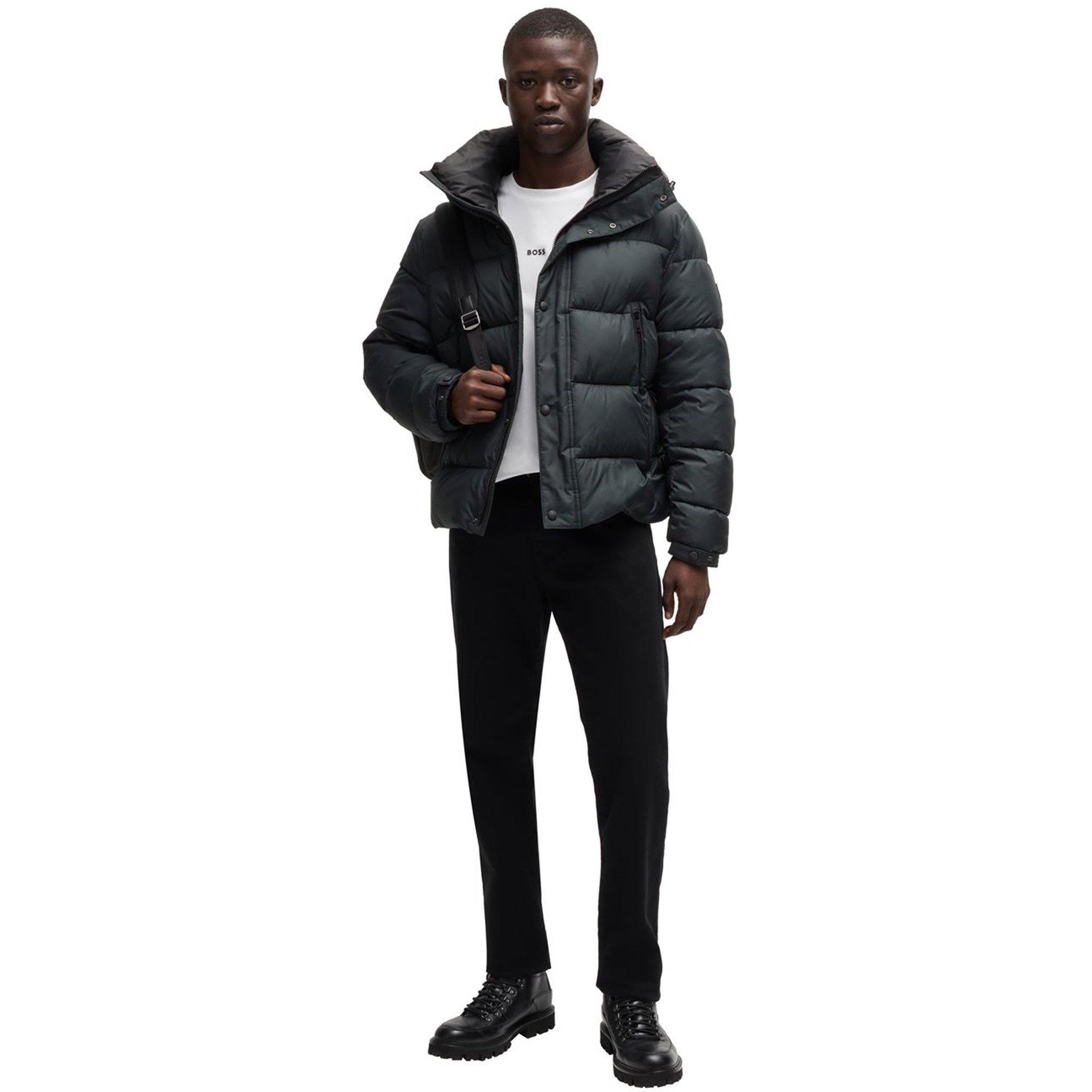 Nero 001 - Boss - Men's Omaris Wind Resistant Water-Repellent Short Puffer Jacket - 6