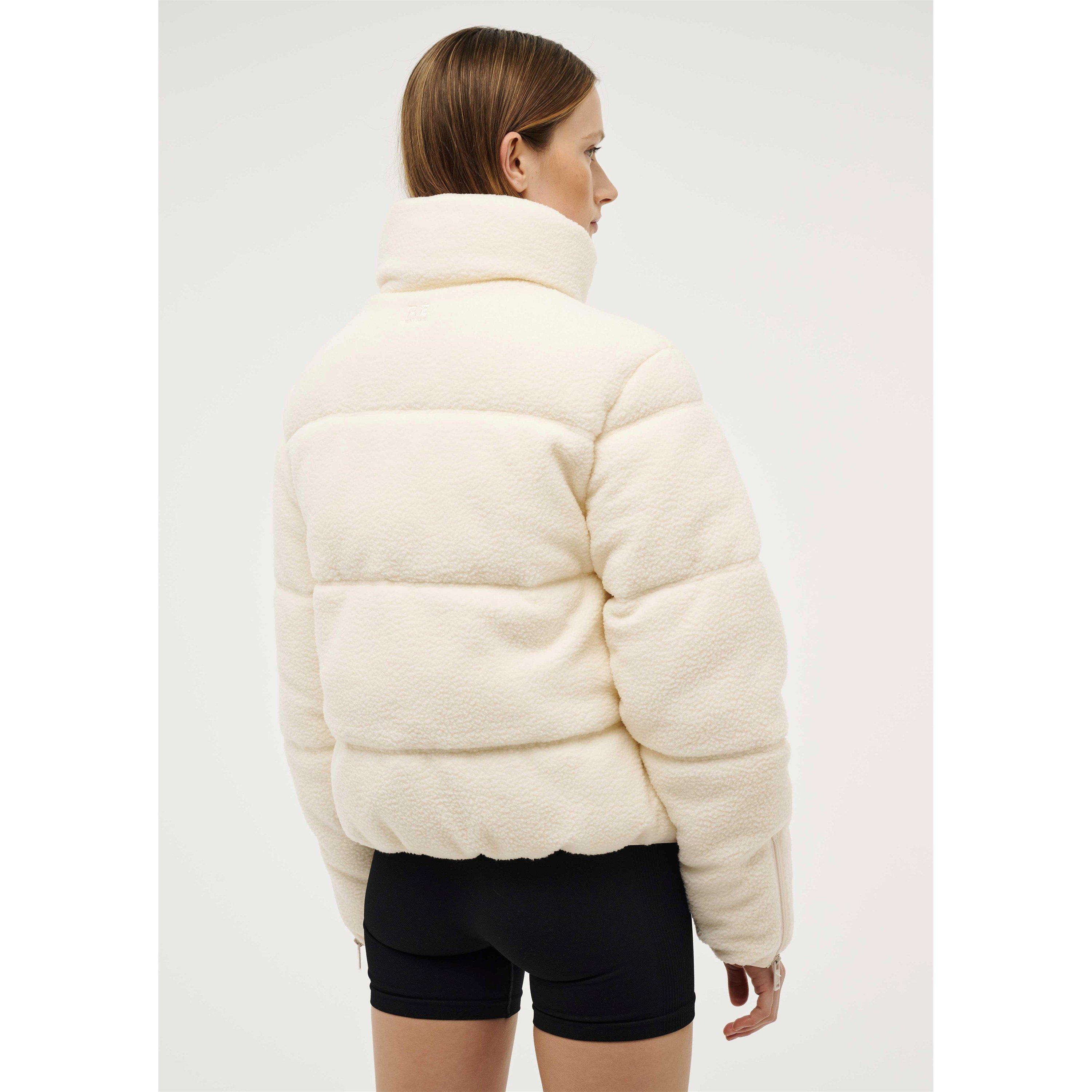 Whisper White - PE Nation - Women's Fortune Chevron Quilted Long Sleeve Down Jacket - 2