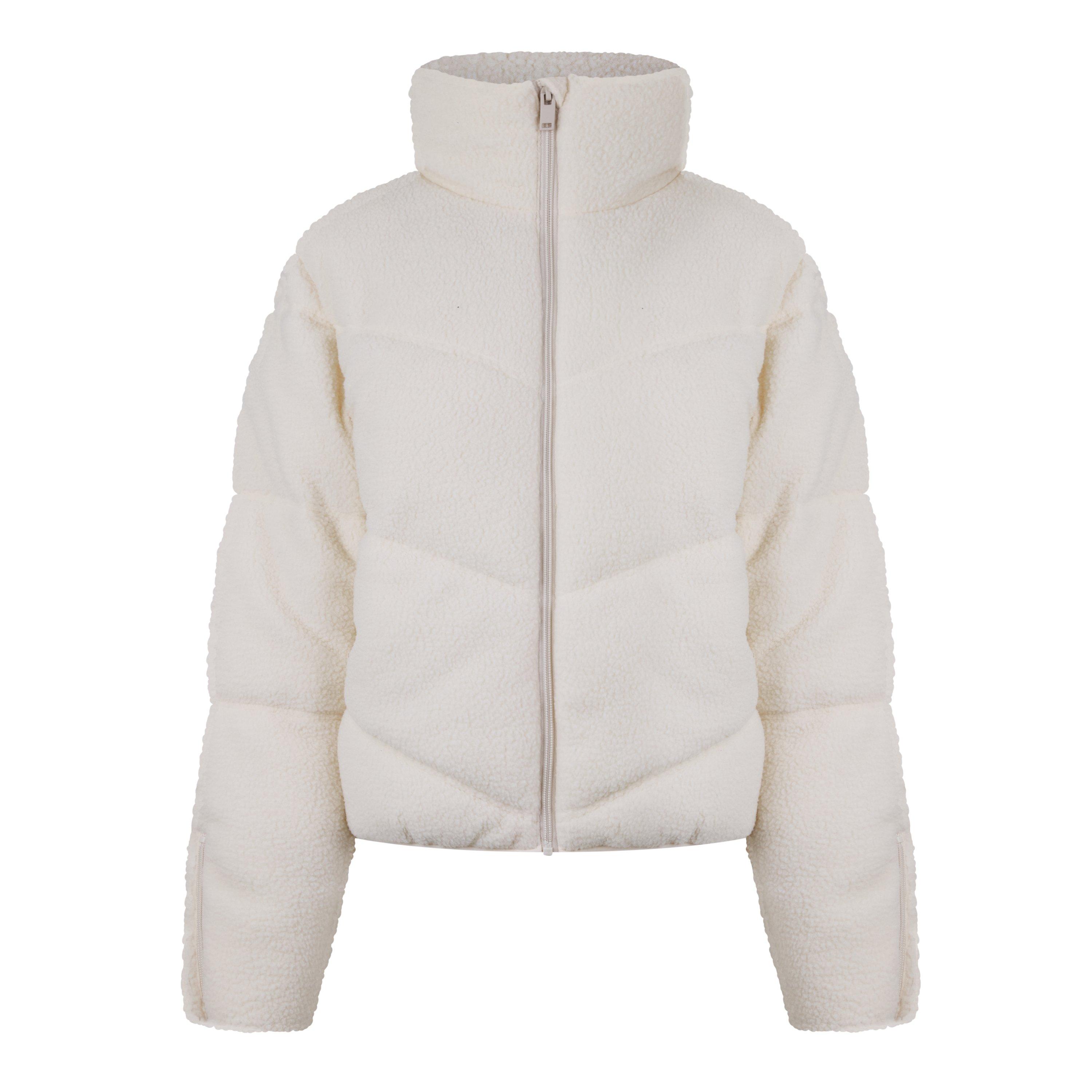 Whisper White - PE Nation - Women's Fortune Chevron Quilted Long Sleeve Down Jacket - 7