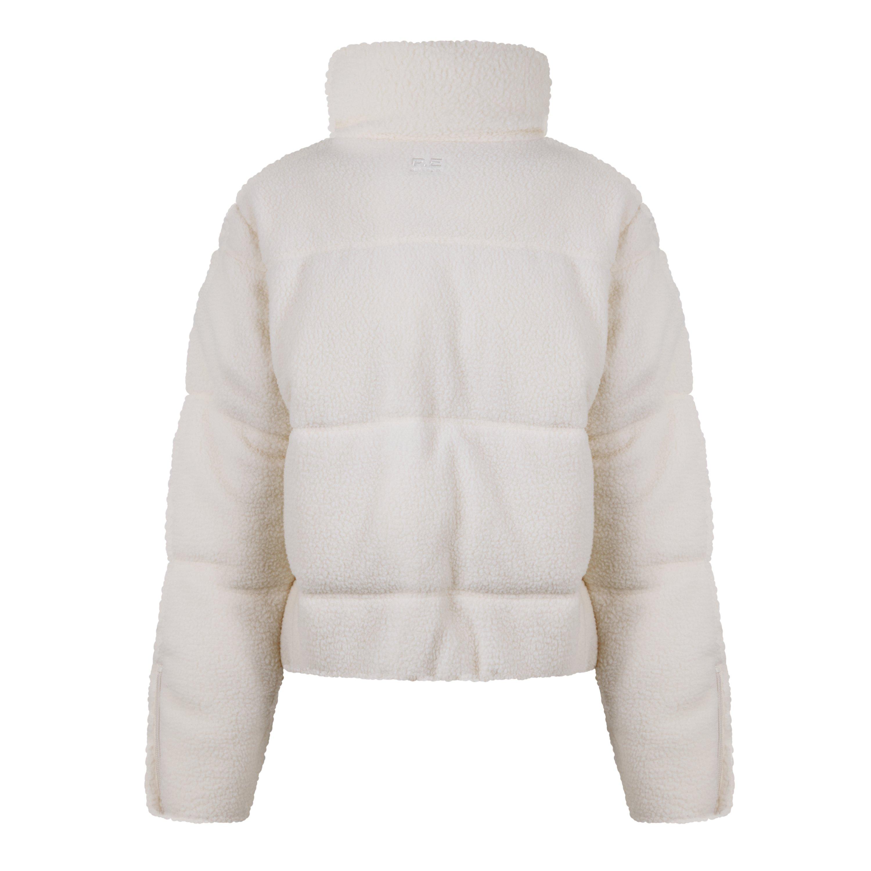 Whisper White - PE Nation - Women's Fortune Chevron Quilted Long Sleeve Down Jacket - 8