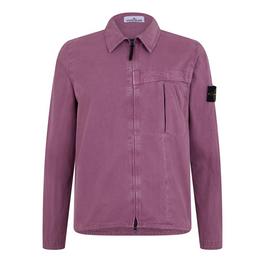 Stone Island Washed Cotton Canvas Overshirt