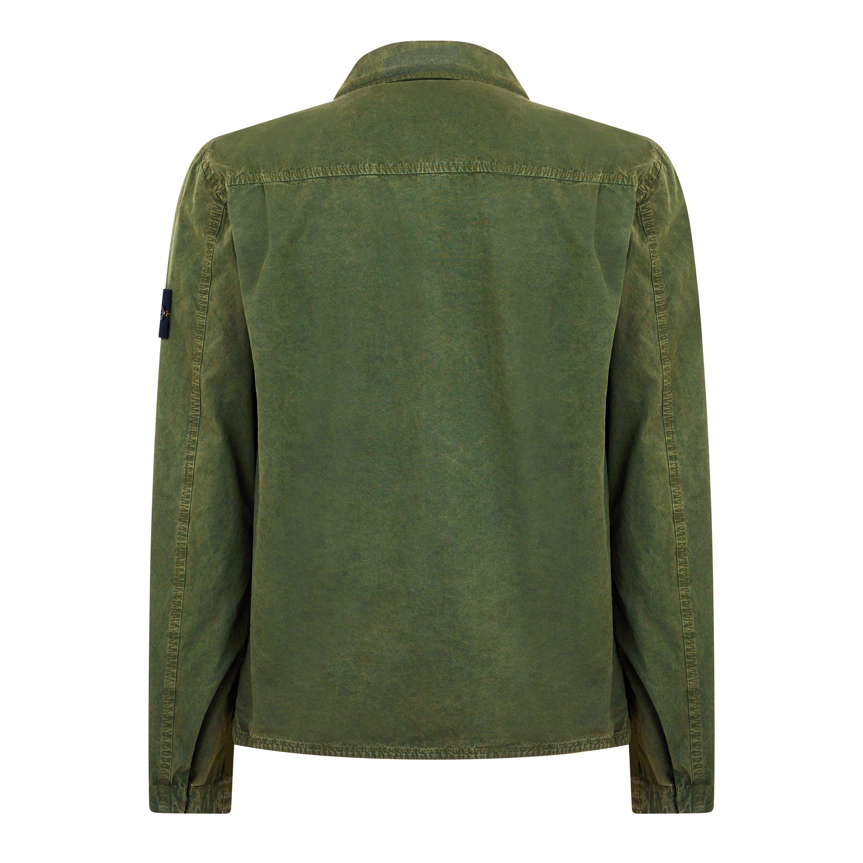 Muschio V0159 - Stone Island - Men's  Washed Cotton Long Sleeve Overshirt - 6