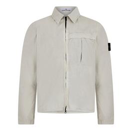 Stone Island Washed Cotton Canvas Overshirt