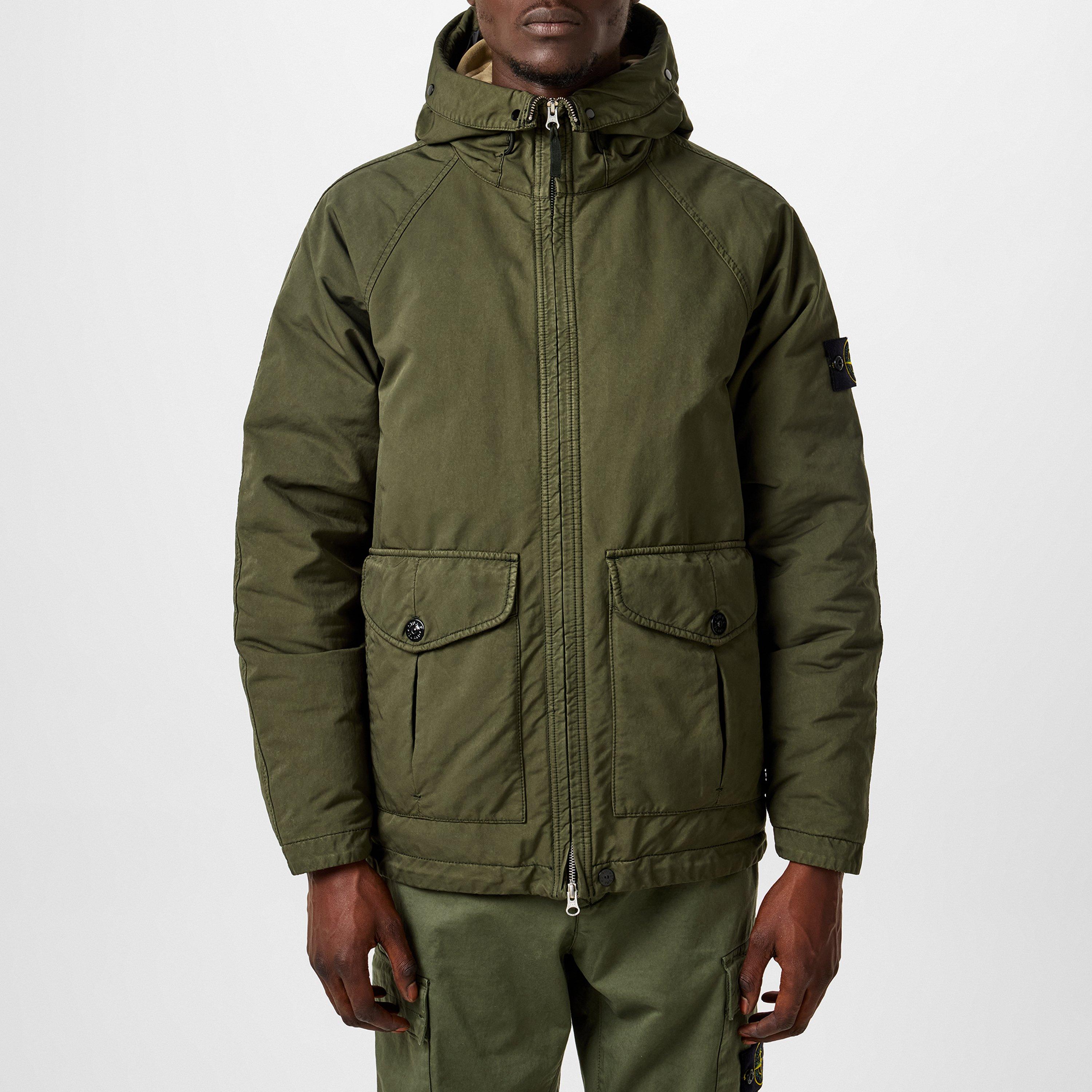 Stone Island David-Tc Canvas Down Jacket Field Jackets