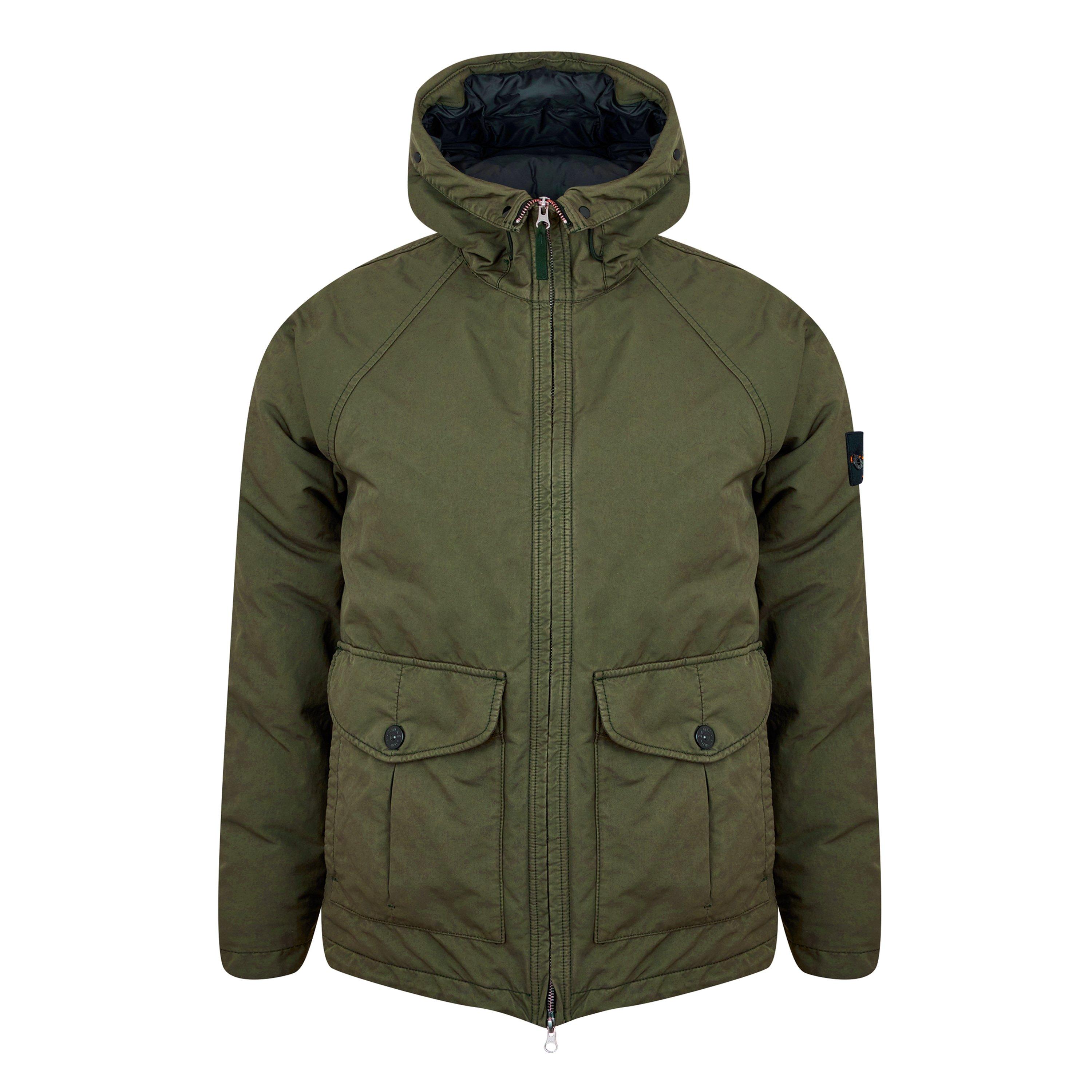 Muschio V0059 - Stone Island - Men's David-TC Canvas Down Hooded Long Sleeve Field Jacket - 1