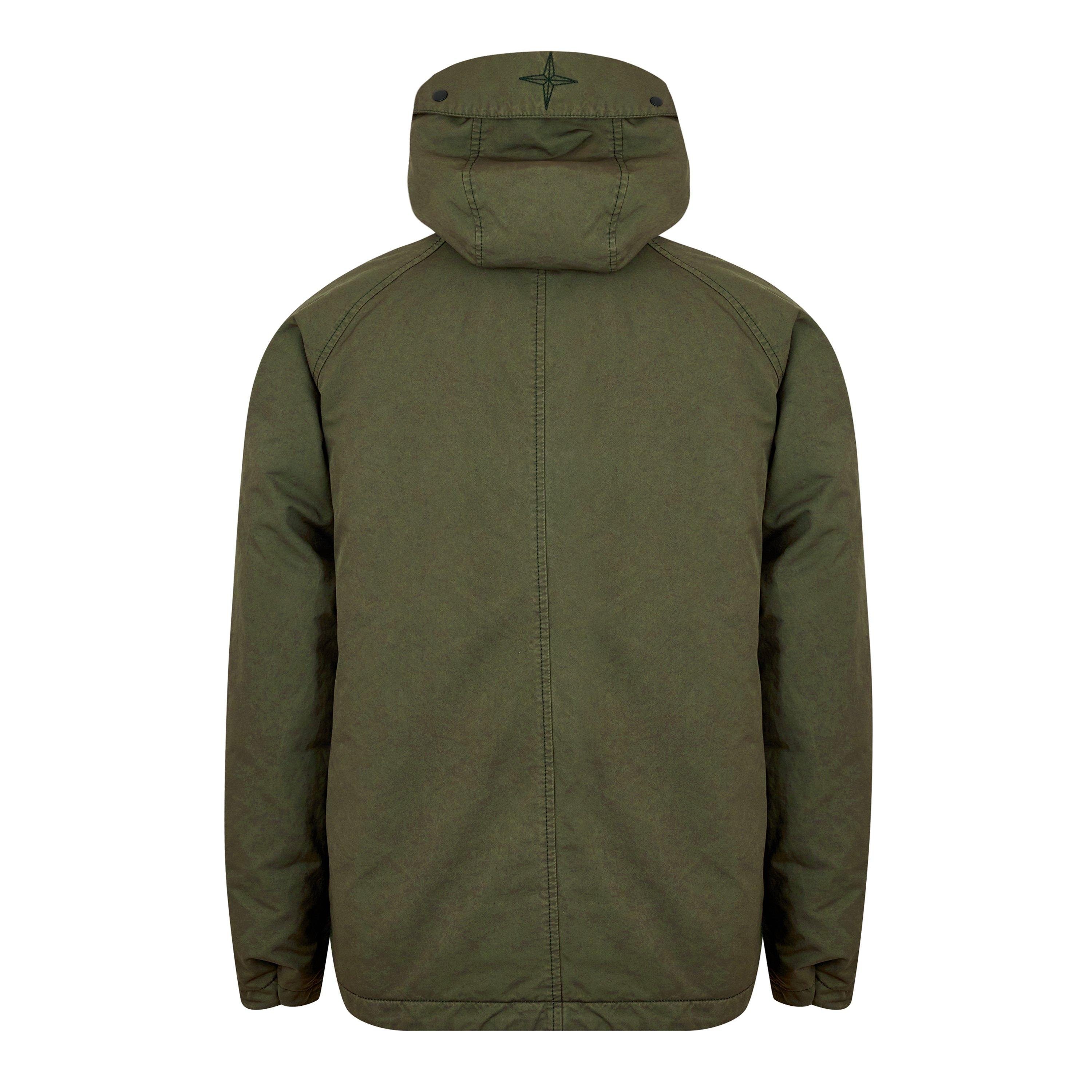 Muschio V0059 - Stone Island - Men's David-TC Canvas Down Hooded Long Sleeve Field Jacket - 6