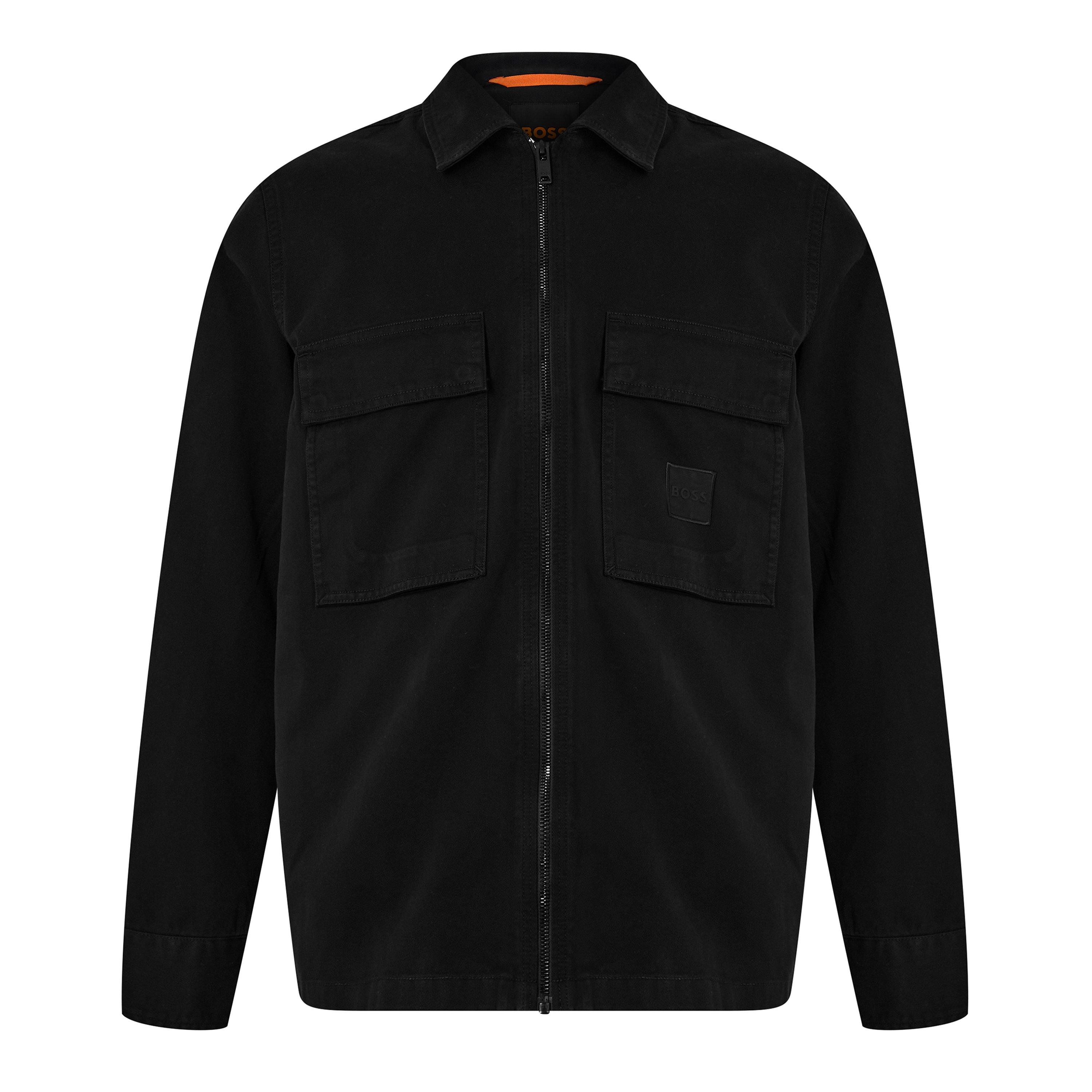 Noir 001 - Boss - Men's Lovel Full Zip Overshirt - 1