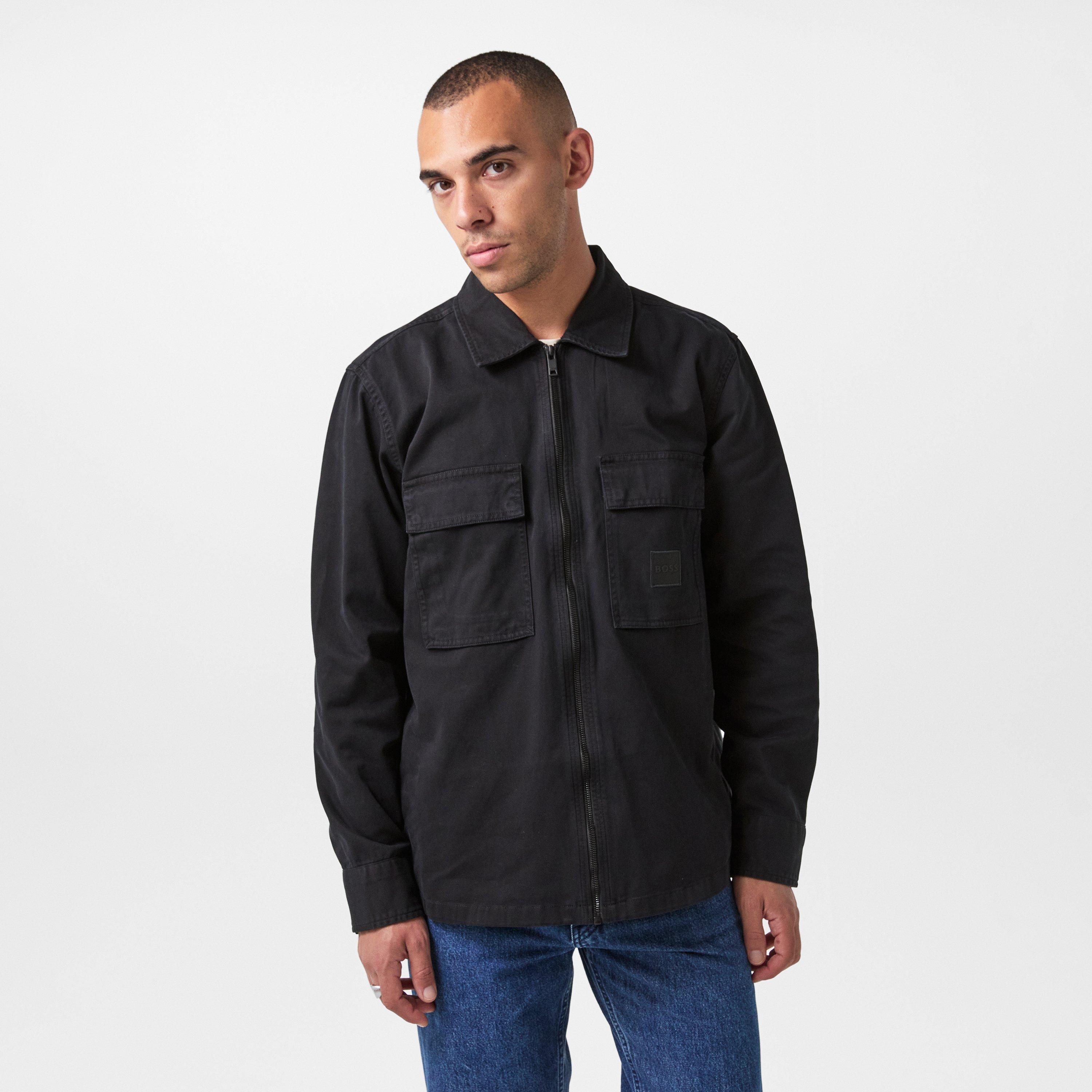 Nero 001 - Boss - Men's Lovel Full Zip Overshirt - 3