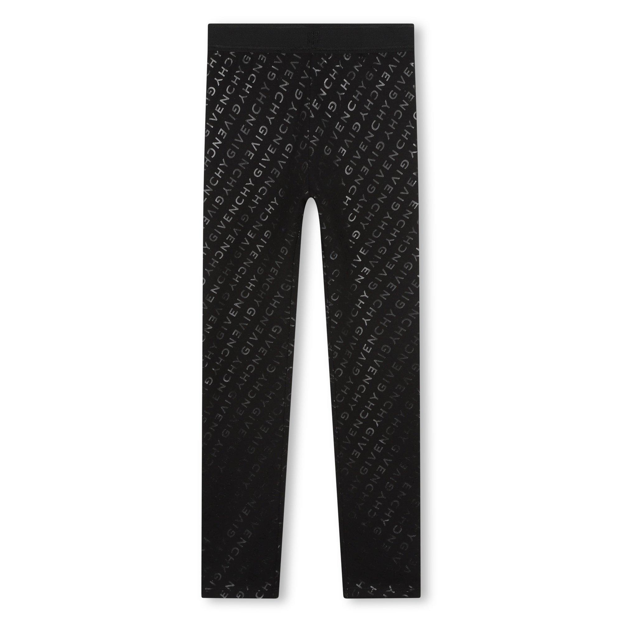 Blk/Metalic 09B - GIVENCHY - Logo Print Leggings Juniors - 1