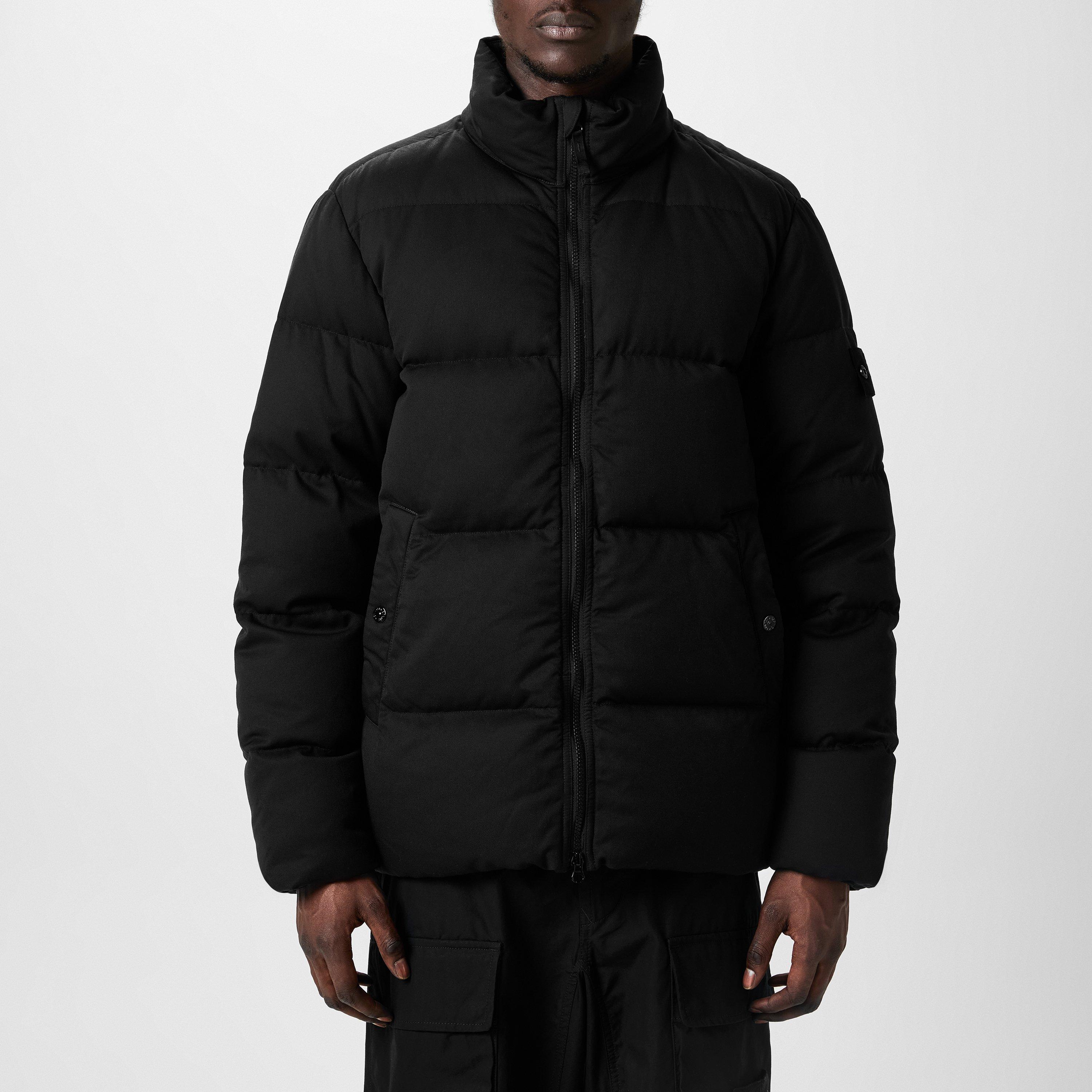 Nero V0029 - Stone Island Ghost - Men's Ghost Down Long Sleeve Short Puffer Jacket - 1