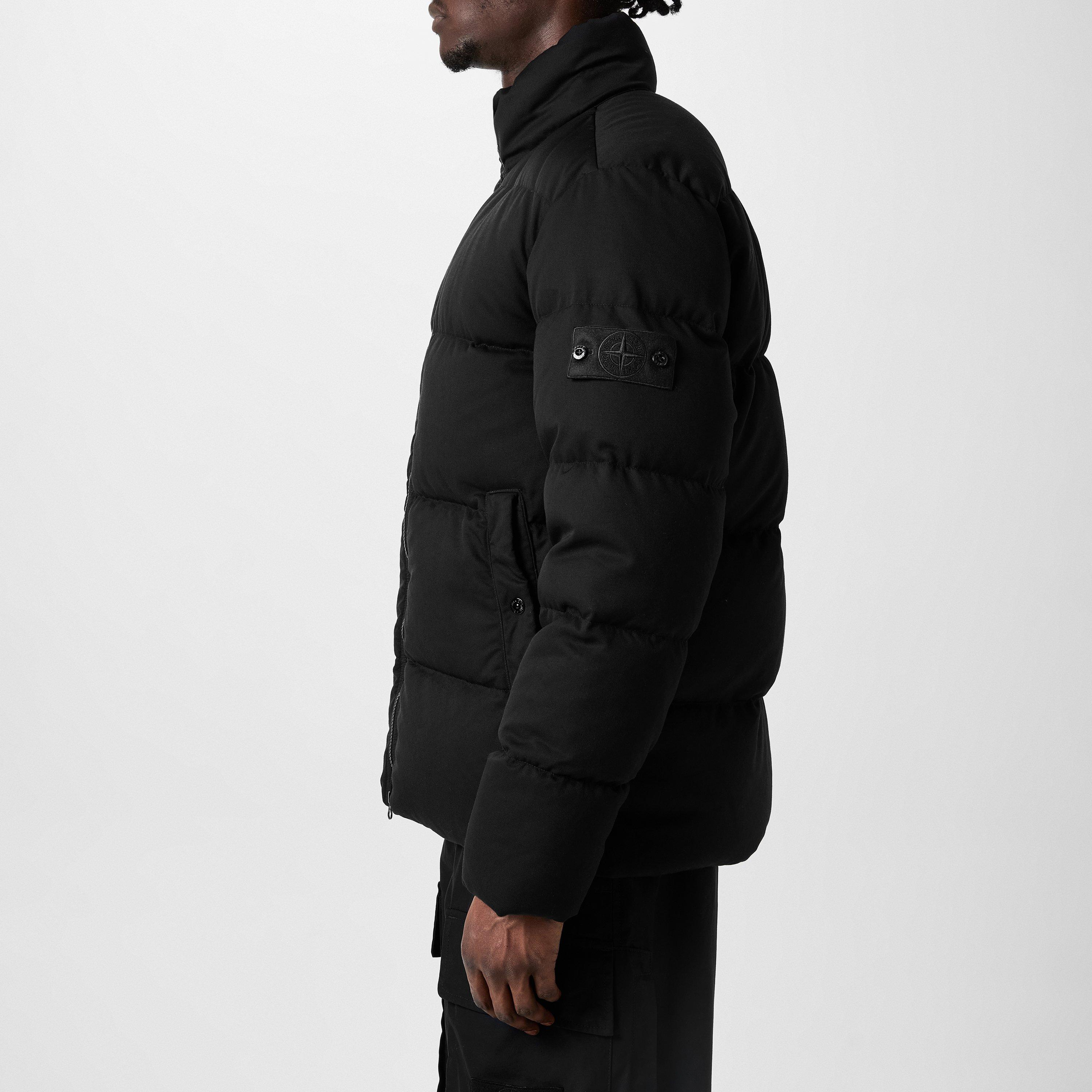 Nero V0029 - Stone Island Ghost - Men's Ghost Down Long Sleeve Short Puffer Jacket - 2