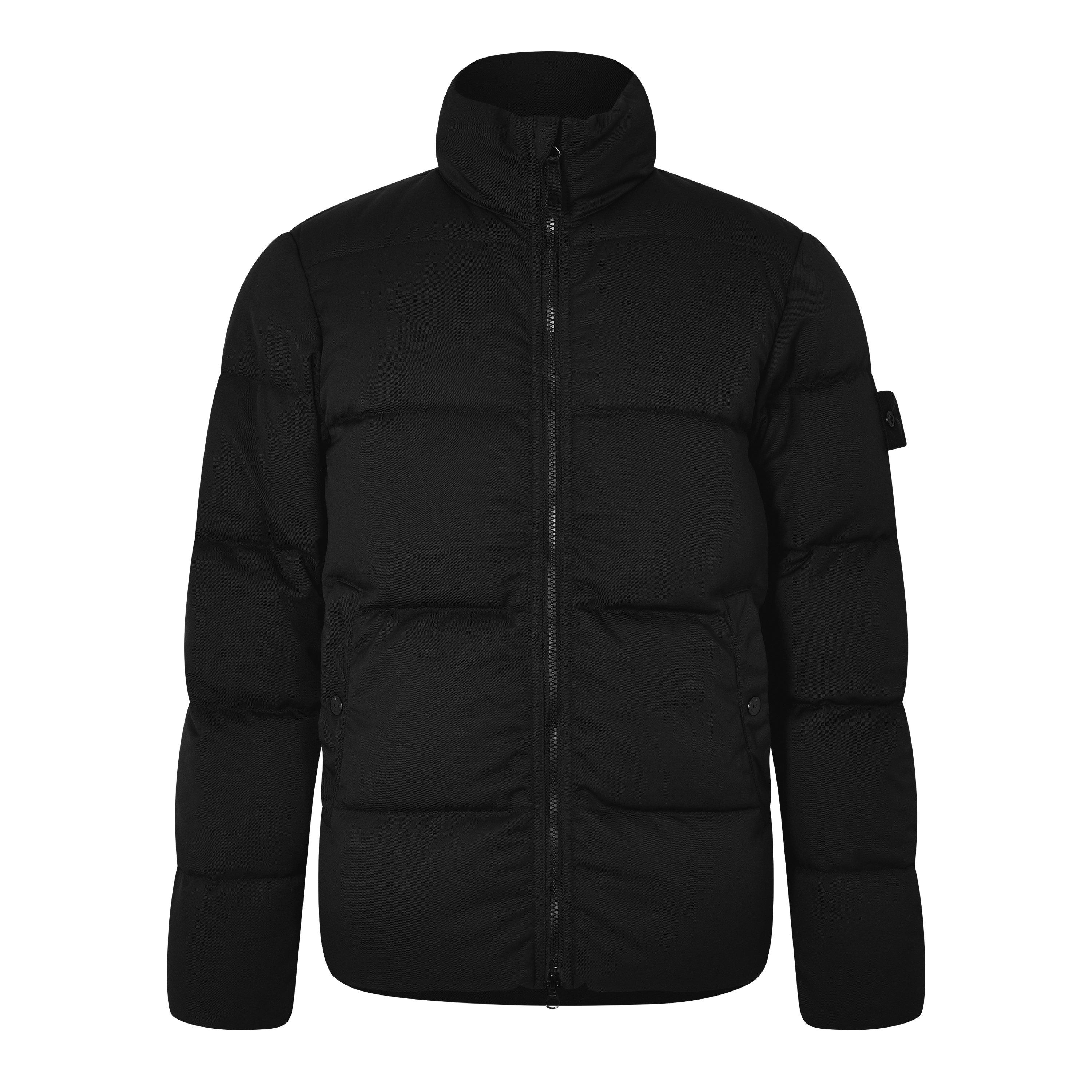 Nero V0029 - Stone Island Ghost - Men's Ghost Down Long Sleeve Short Puffer Jacket - 5