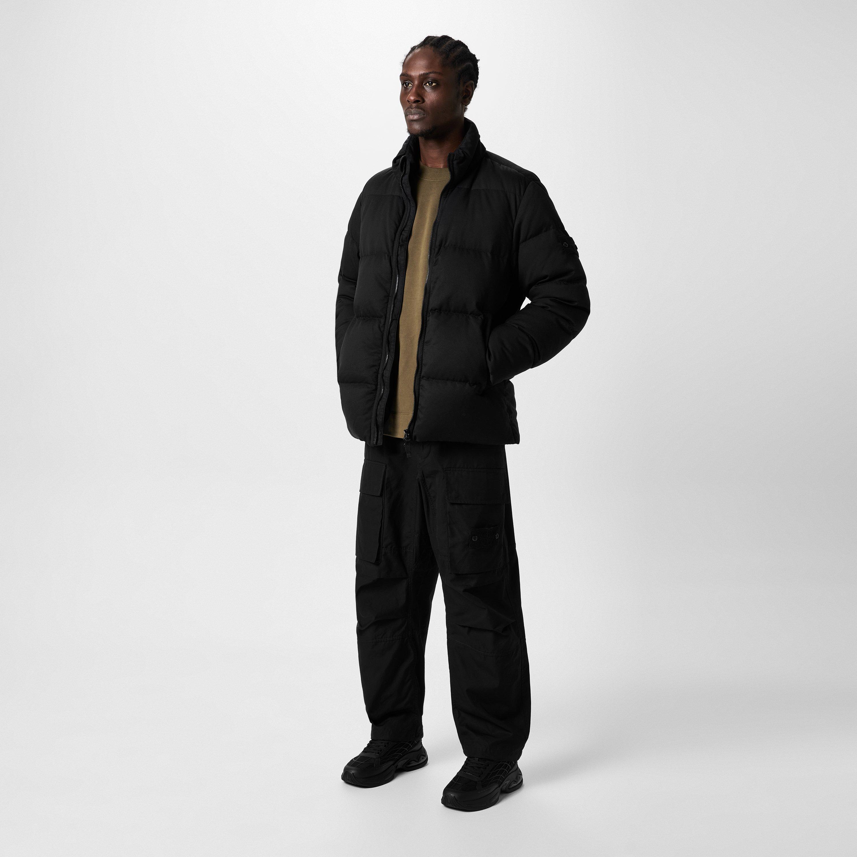 Nero V0029 - Stone Island Ghost - Men's Ghost Down Long Sleeve Short Puffer Jacket - 4