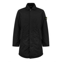 Stone Island 44346 Hyper Dense Nylon Twill Mid Length Coat