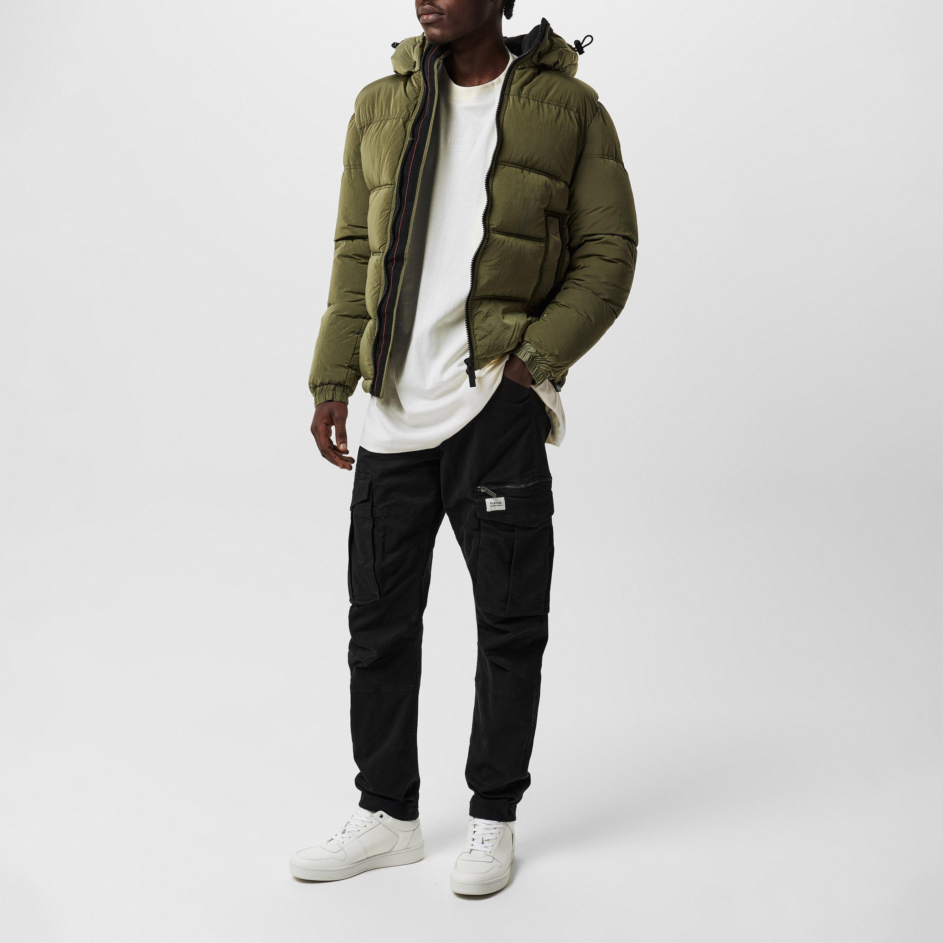 Bos - Firetrap - Wind Resistant Water Resistant Detachable Hood Short Puffer Jacket - 6