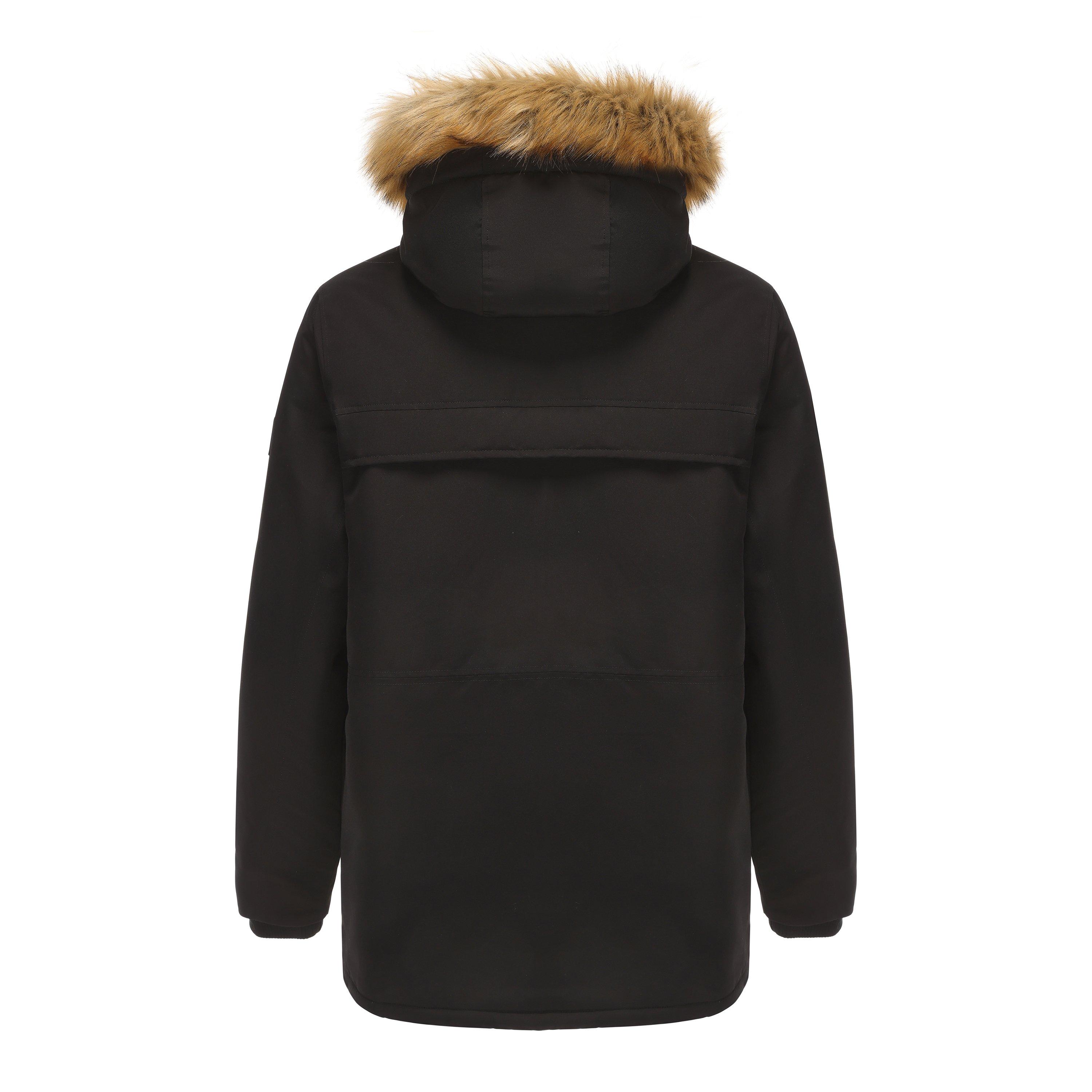 Schwarz - SoulCal - Padded Parka Jacket Mens - 3