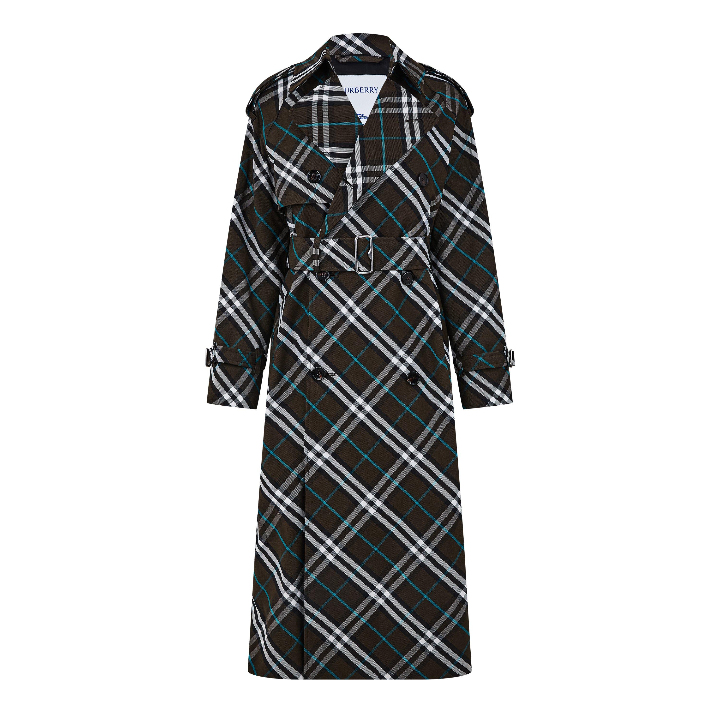 Lichen - Burberry - Women's Long Check Trench Mac - 5